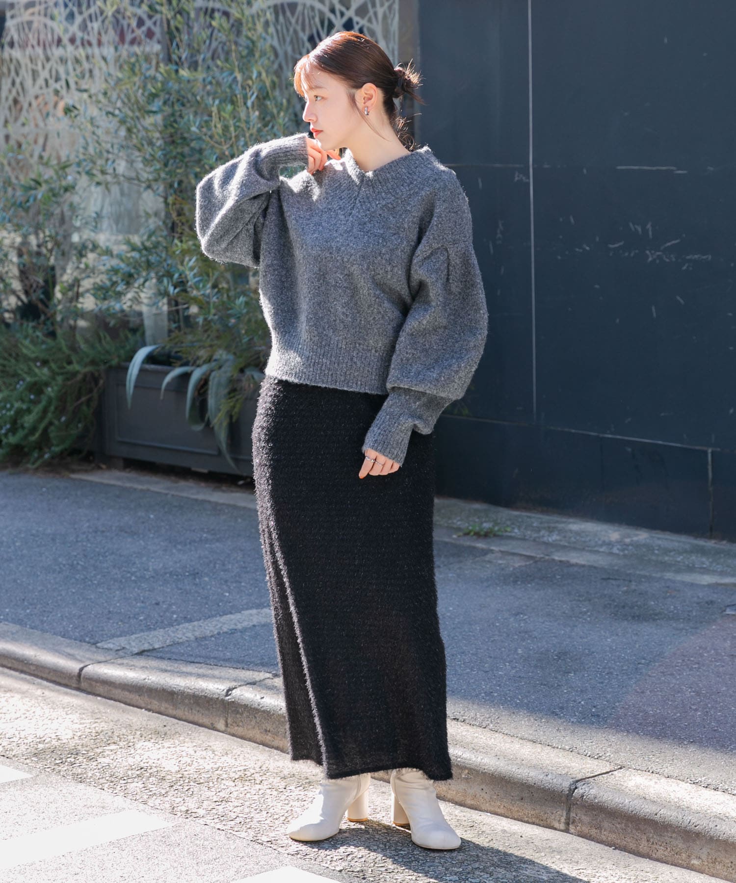 身長：160cm サイズ：one
