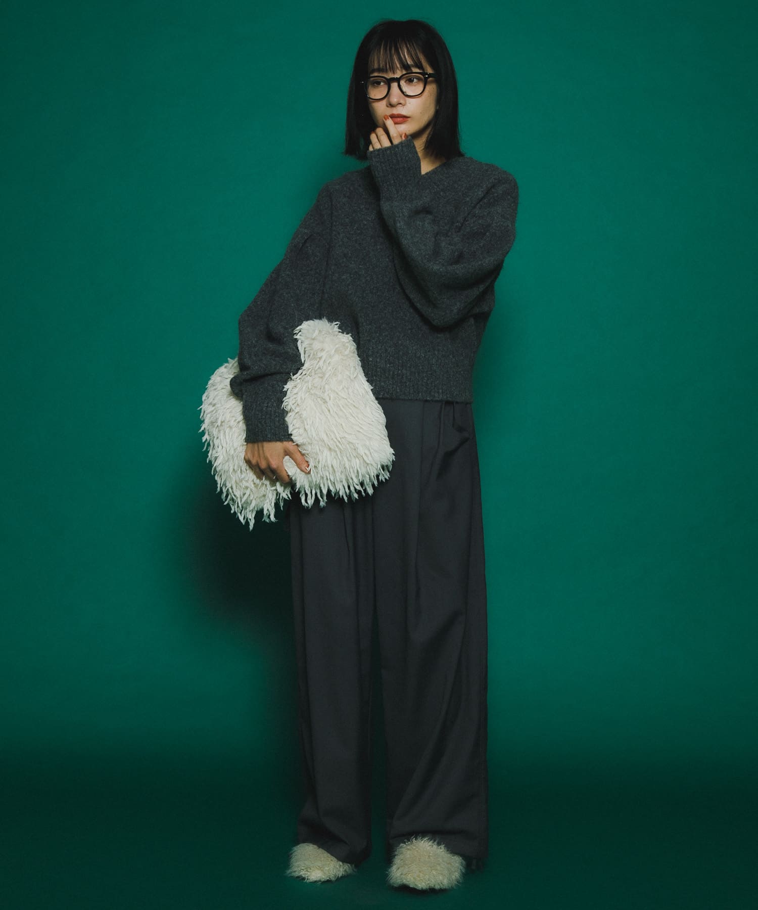 身長：159cm サイズ：one