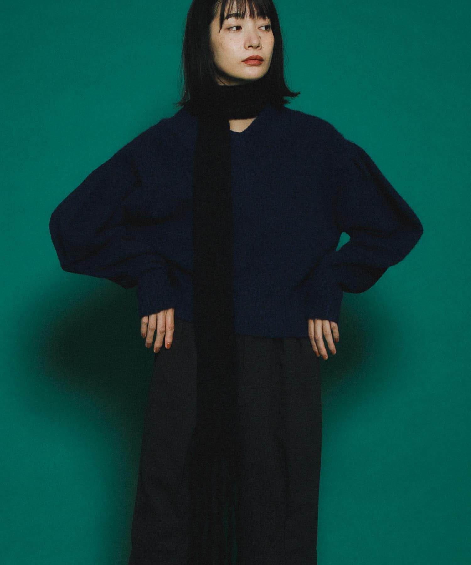 身長：159cm サイズ：one