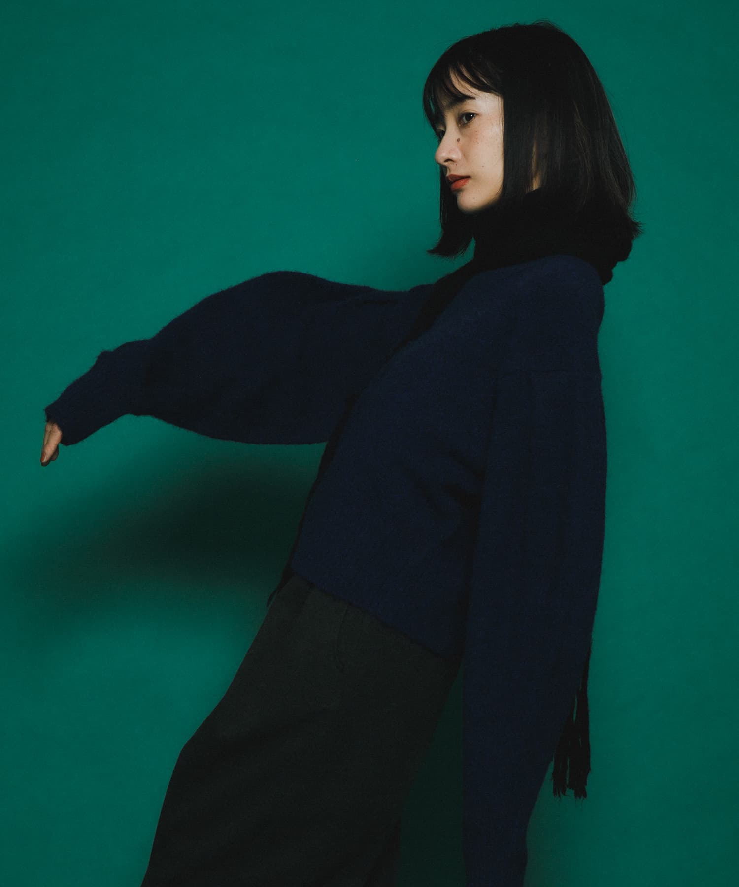 身長：159cm サイズ：one
