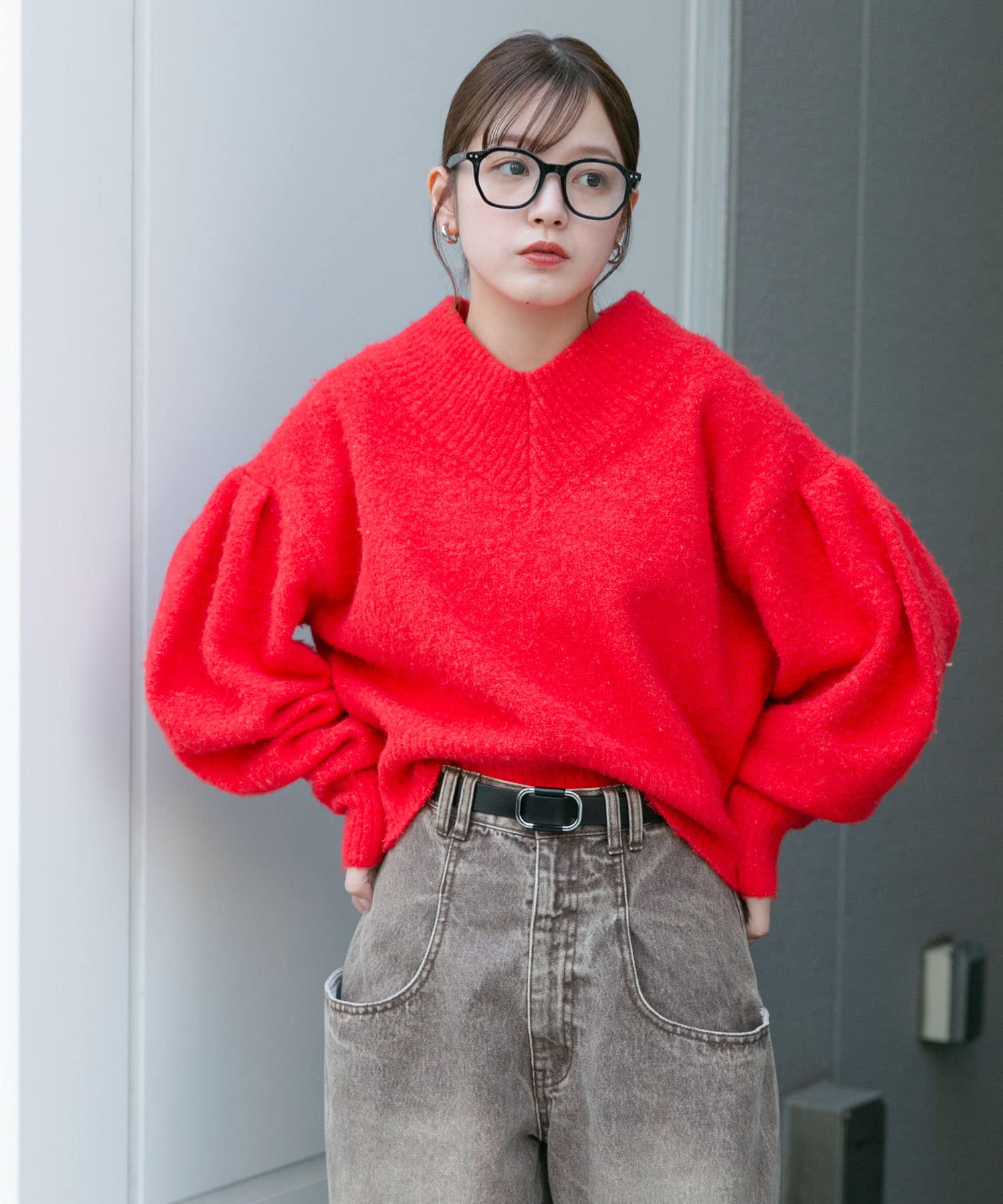 身長：160cm サイズ：one