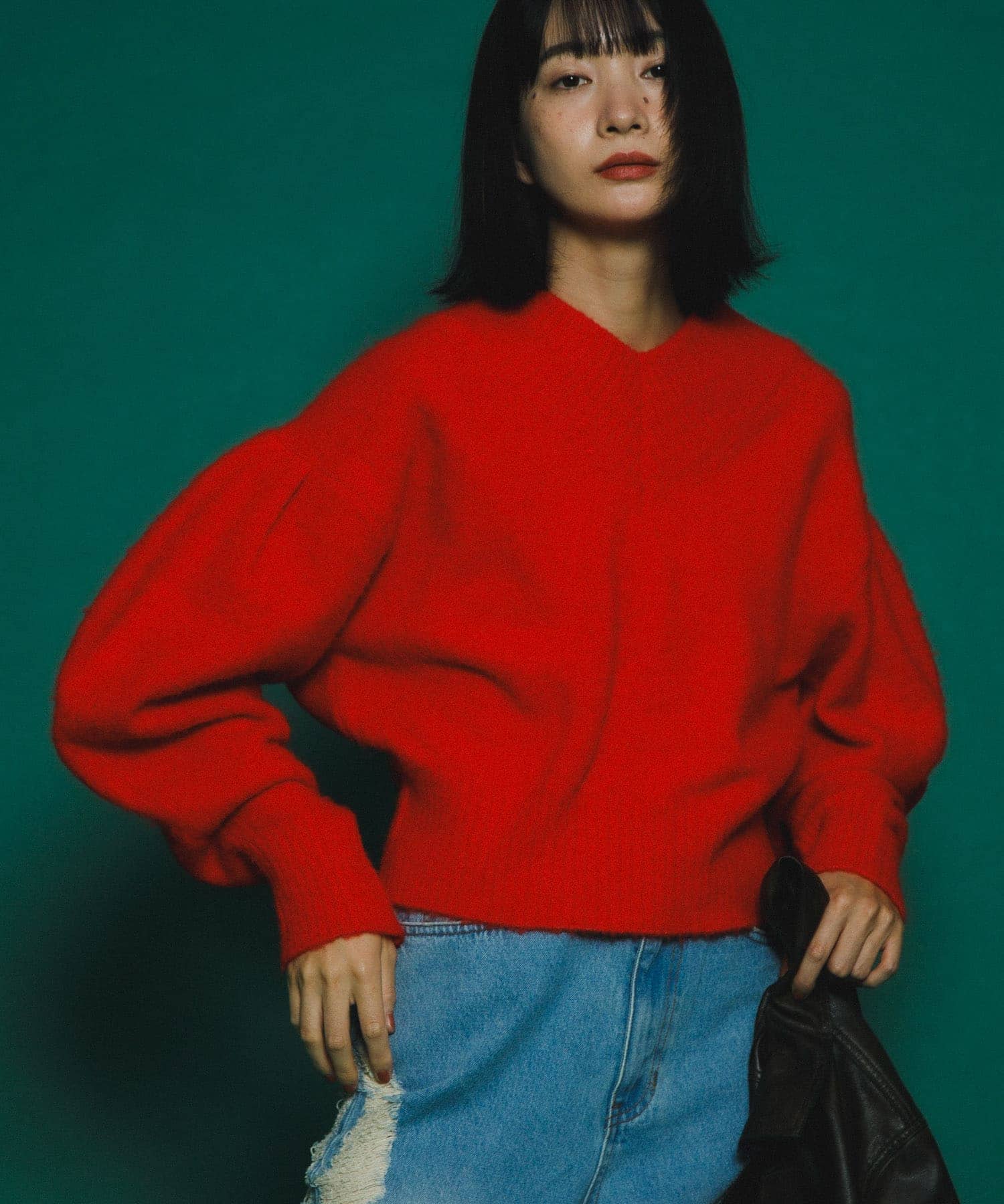身長：159cm サイズ：one