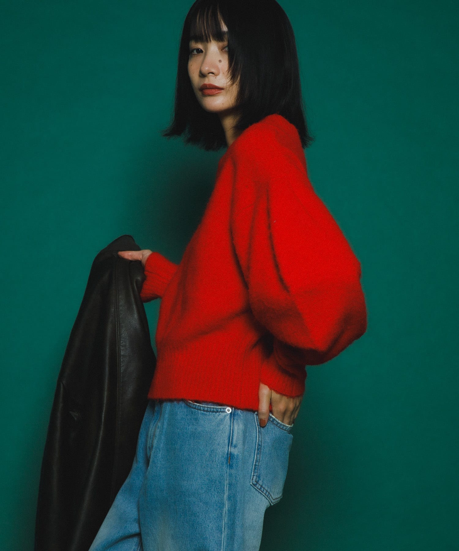身長：159cm サイズ：one