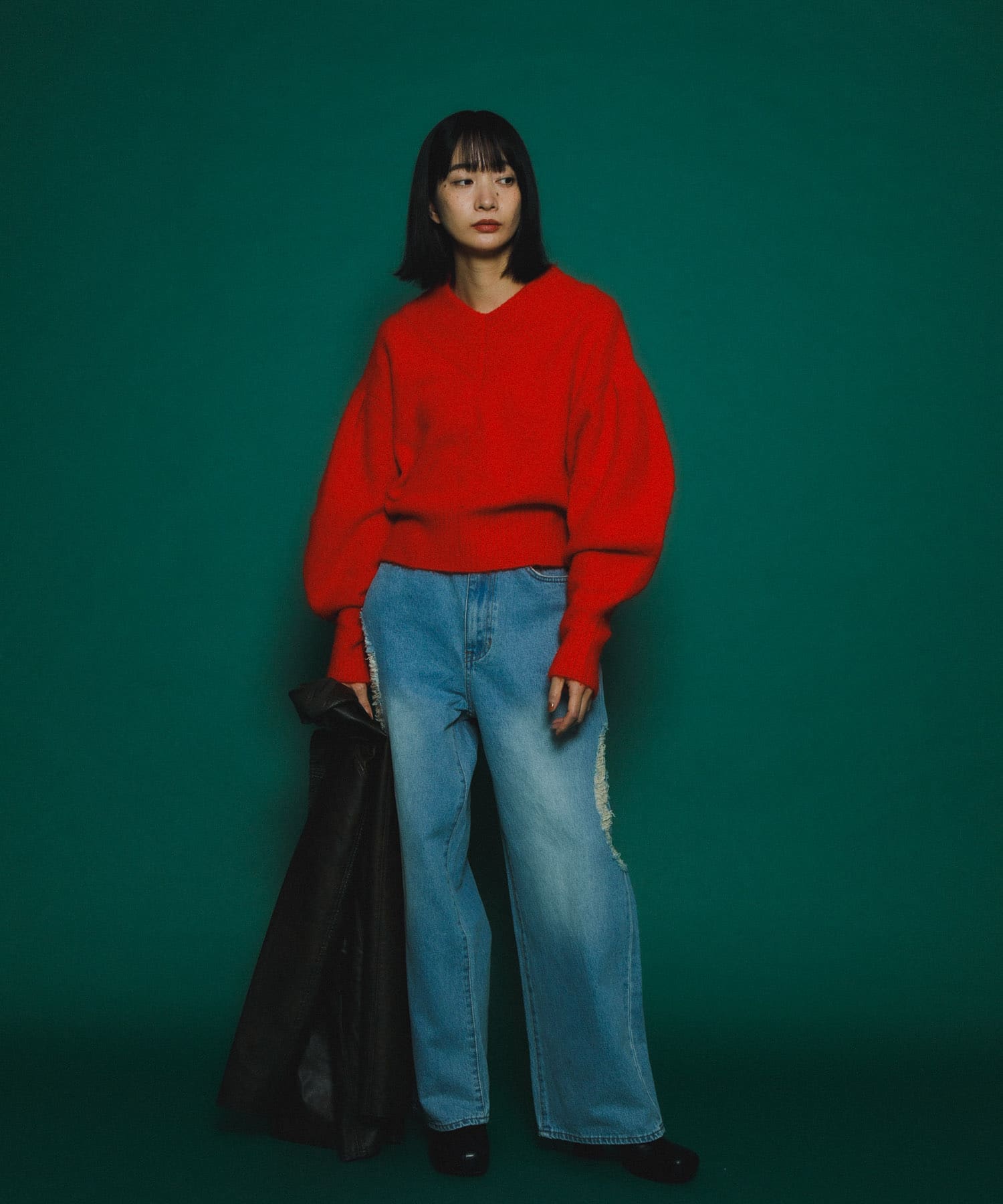 身長：159cm サイズ：one