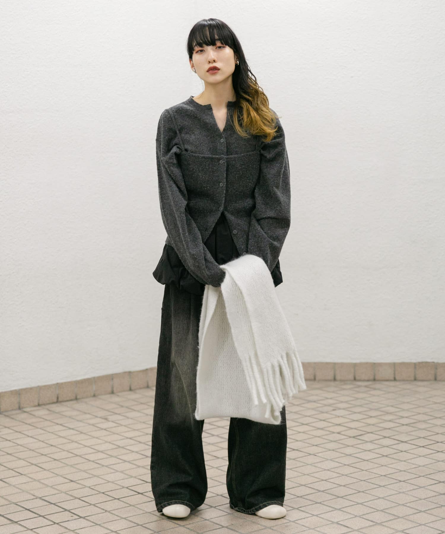 身長：160cm サイズ：one