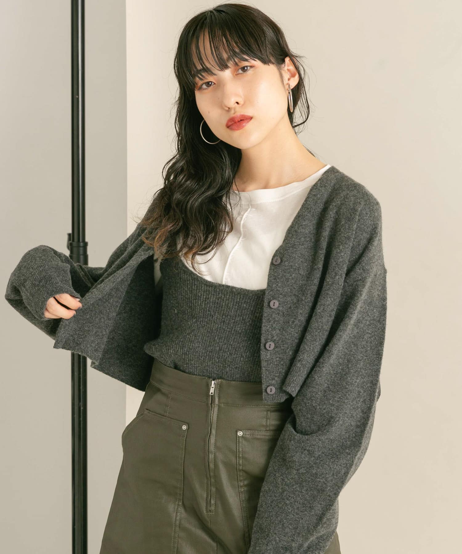 身長：160cm サイズ：one