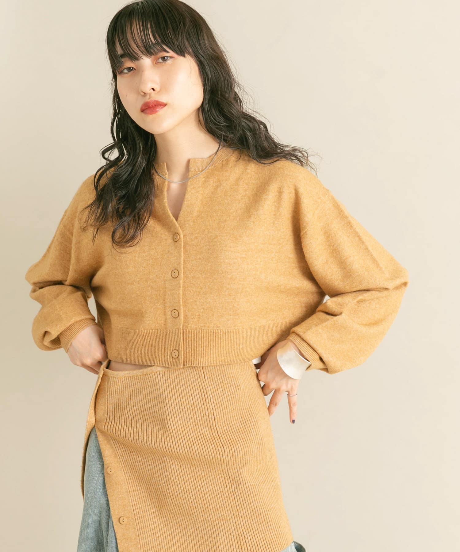 身長：160cm サイズ：one