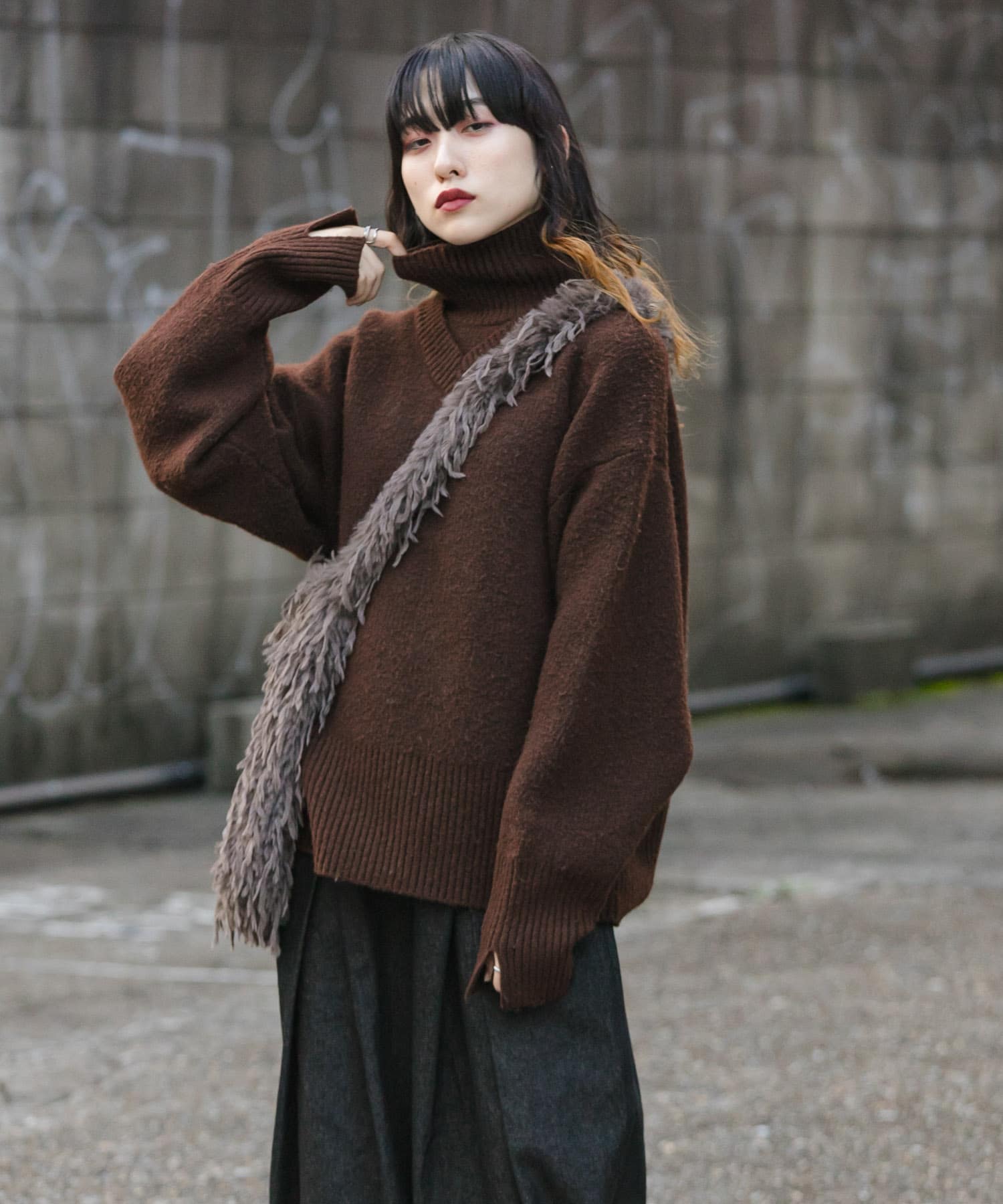 身長：160cm サイズ：one