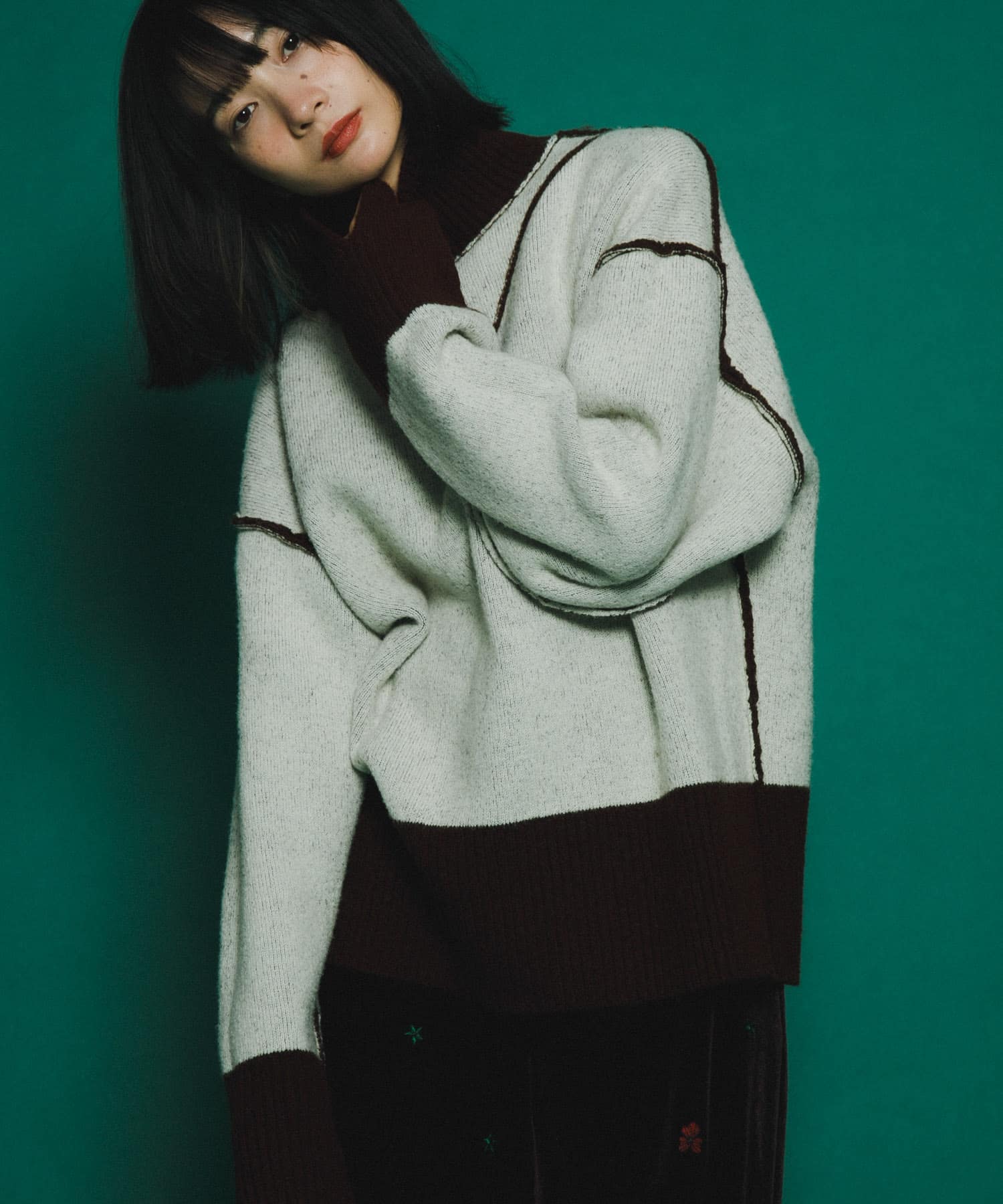 身長：159cm サイズ：one