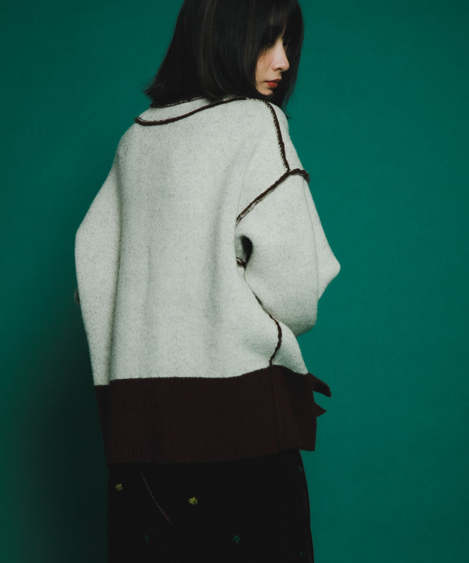 身長：159cm サイズ：one