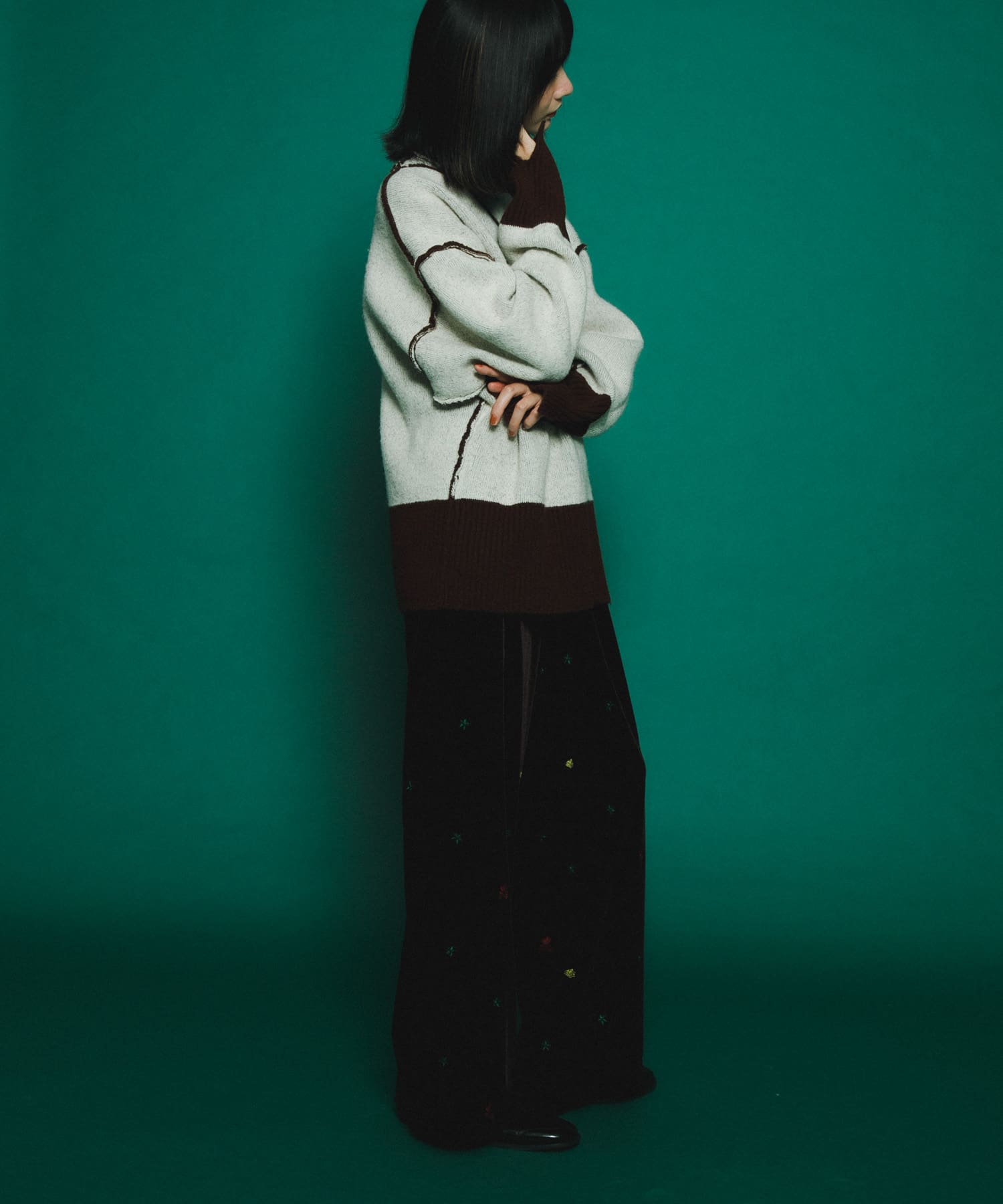 身長：159cm サイズ：one