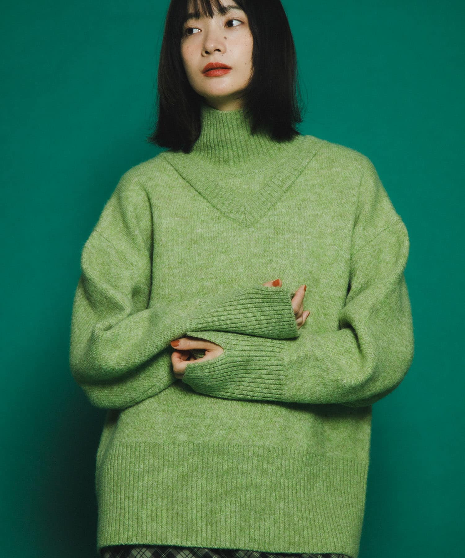 身長：159cm サイズ：one