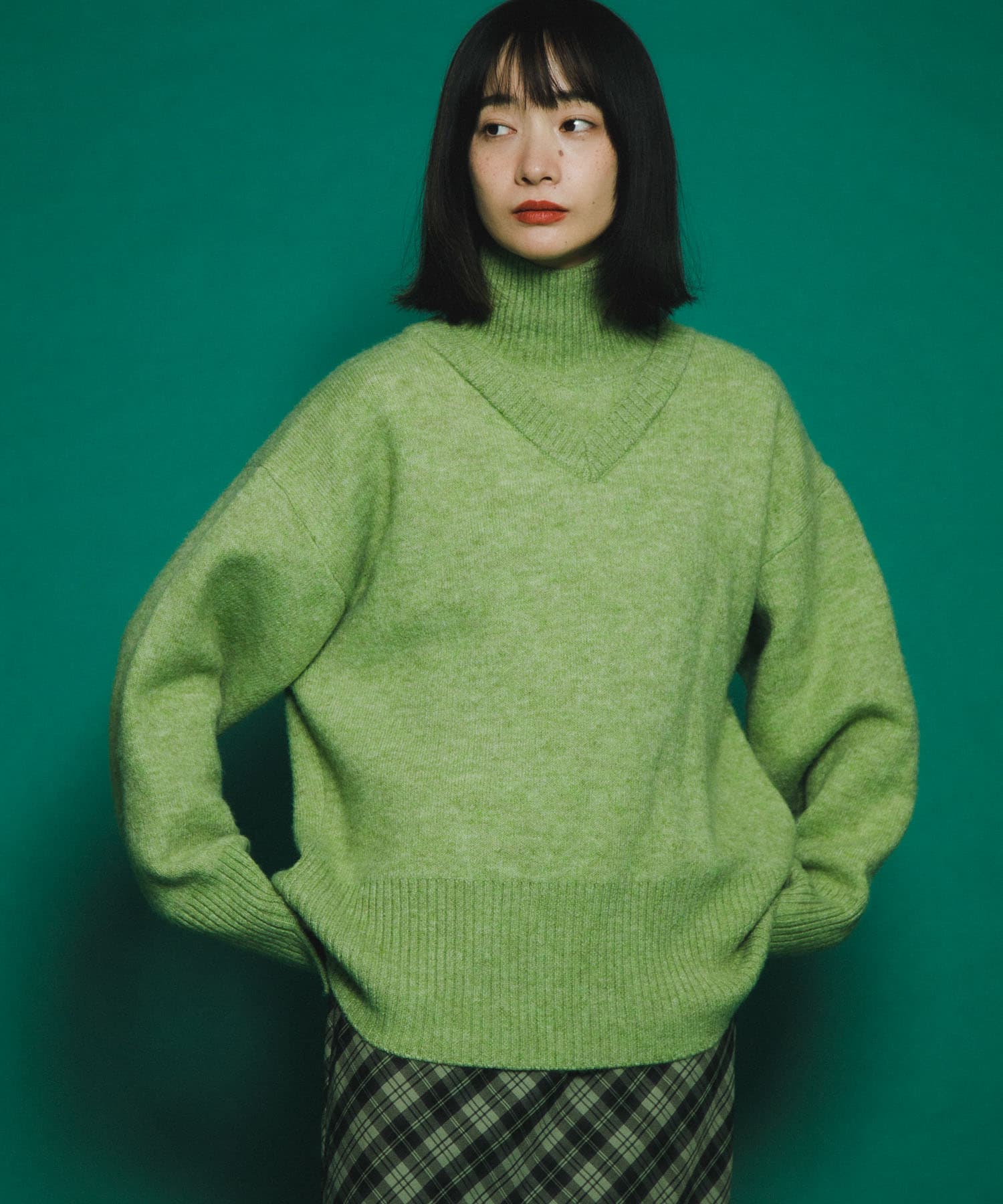 身長：159cm サイズ：one