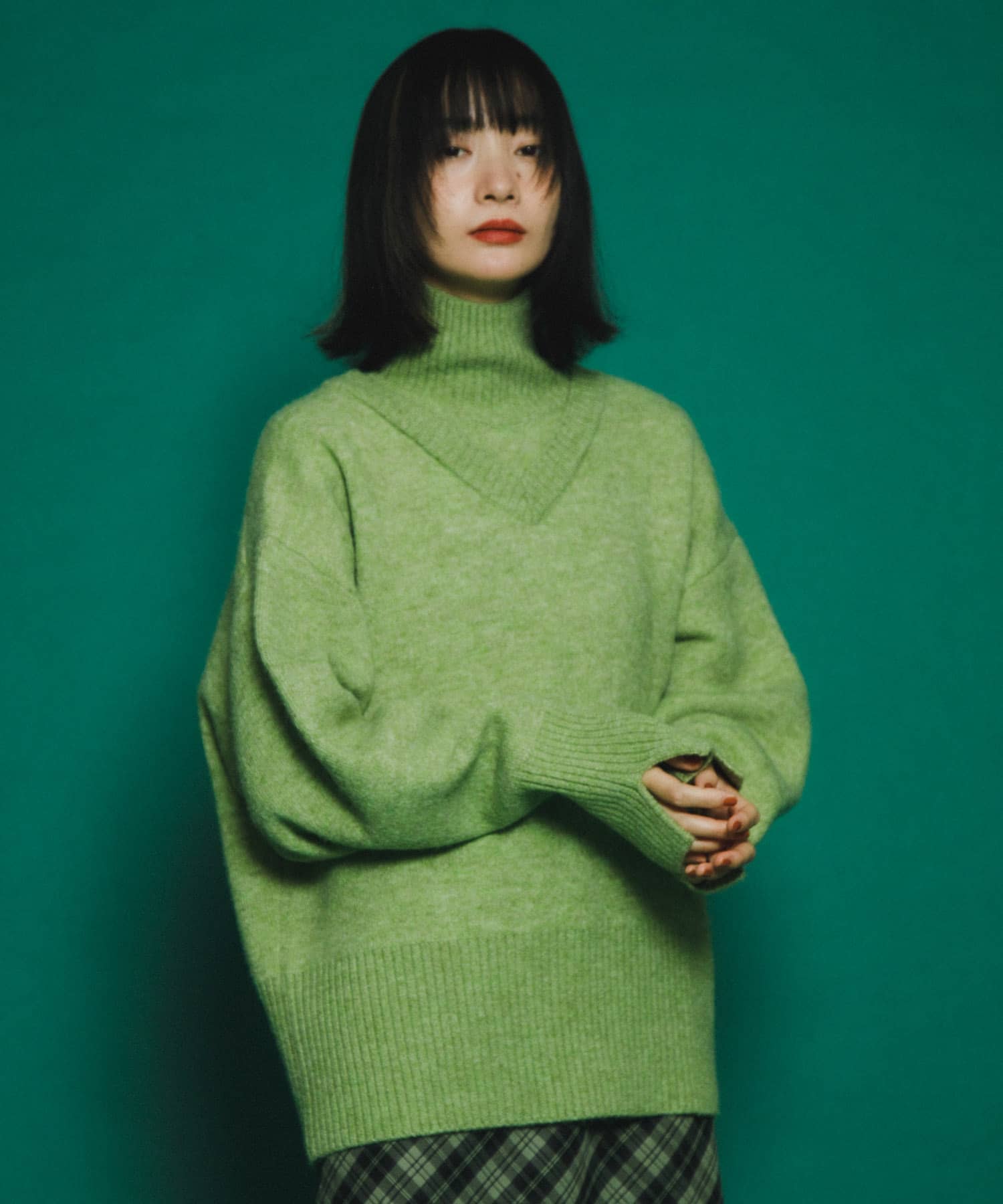 身長：159cm サイズ：one