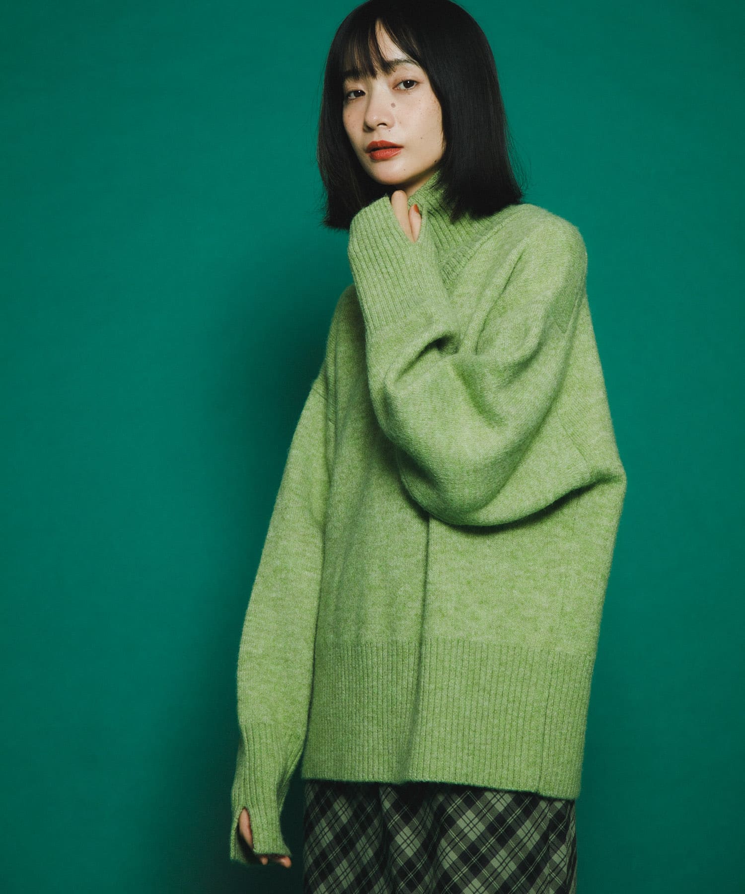 身長：159cm サイズ：one