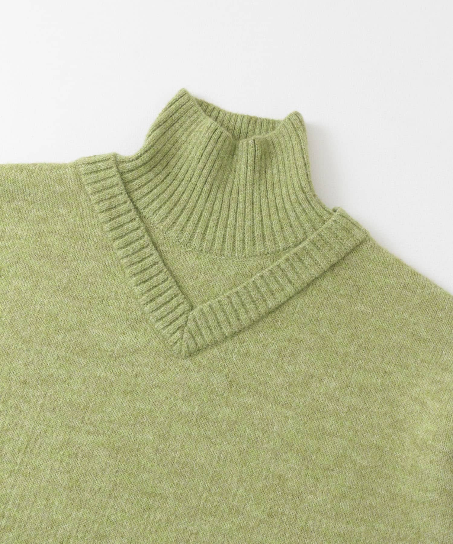 リバーシブルタートルニット GRN×L.GRY one
