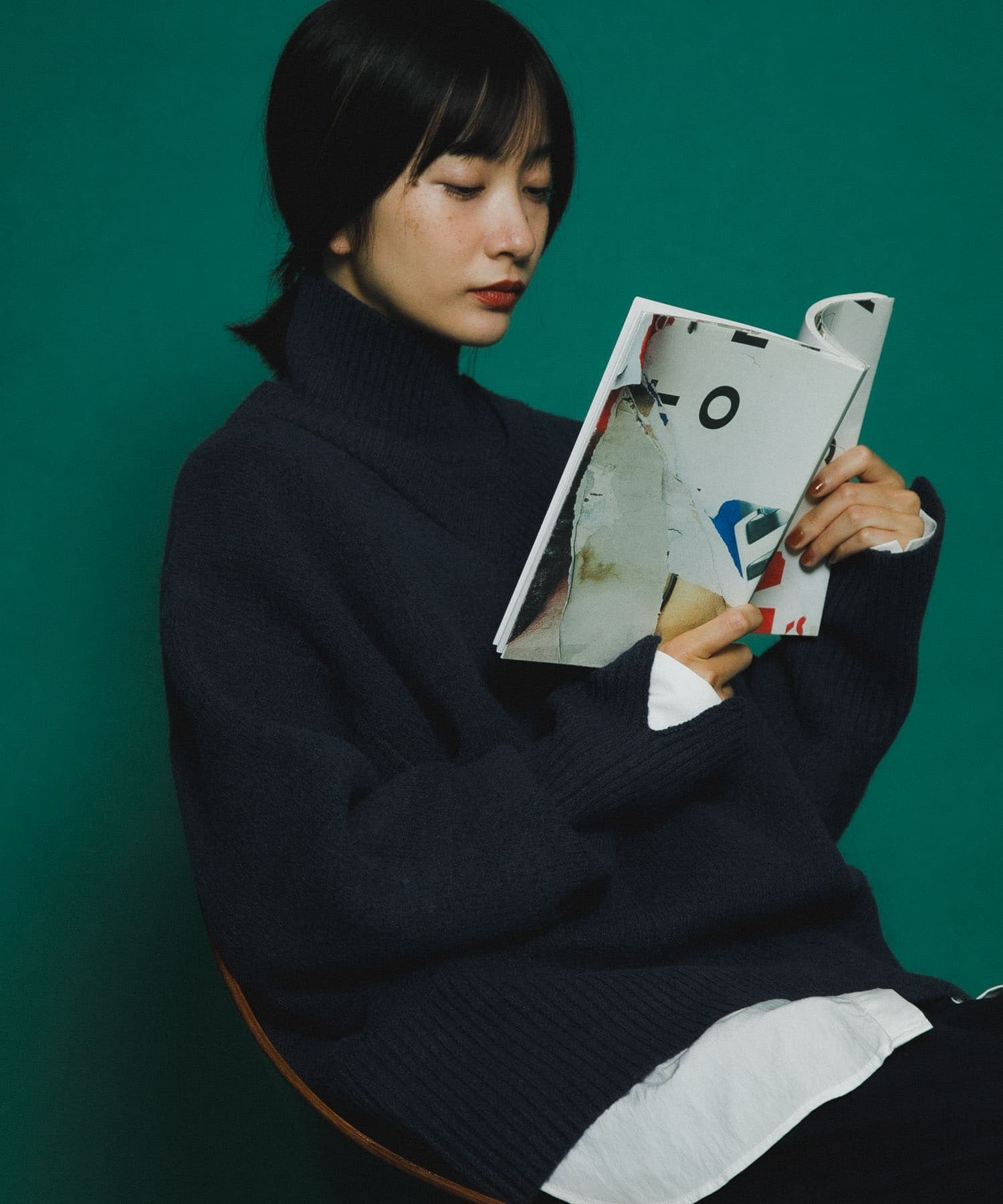 身長：159cm サイズ：one