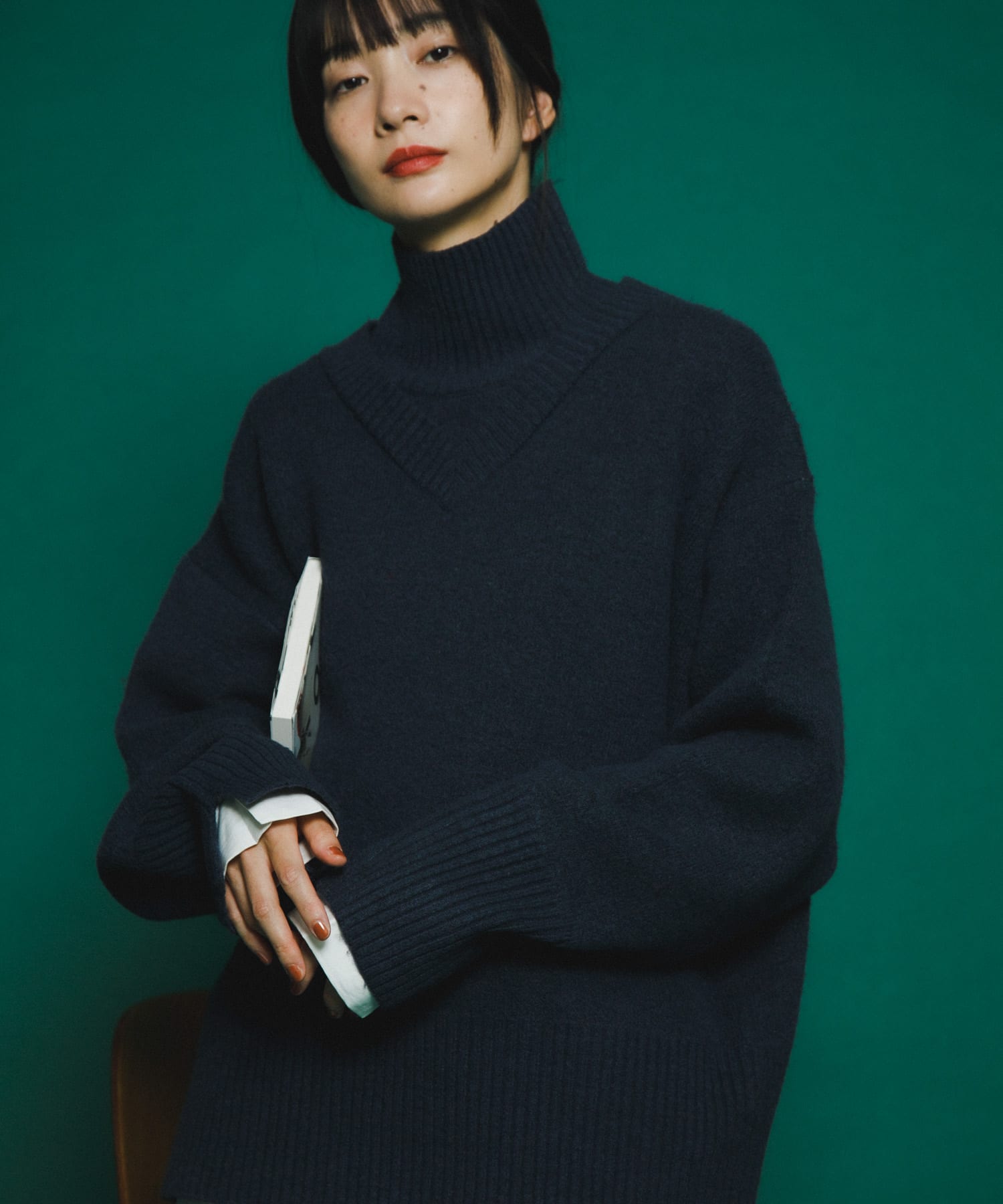 身長：159cm サイズ：one