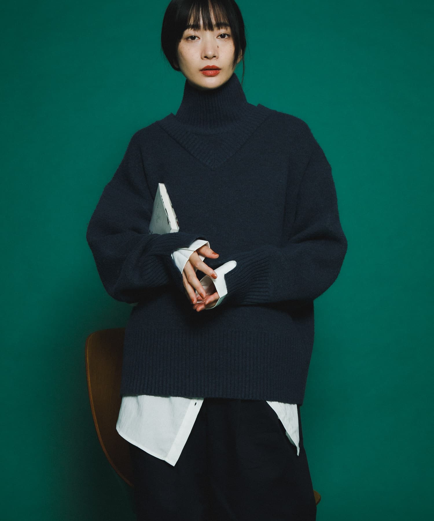 身長：159cm サイズ：one