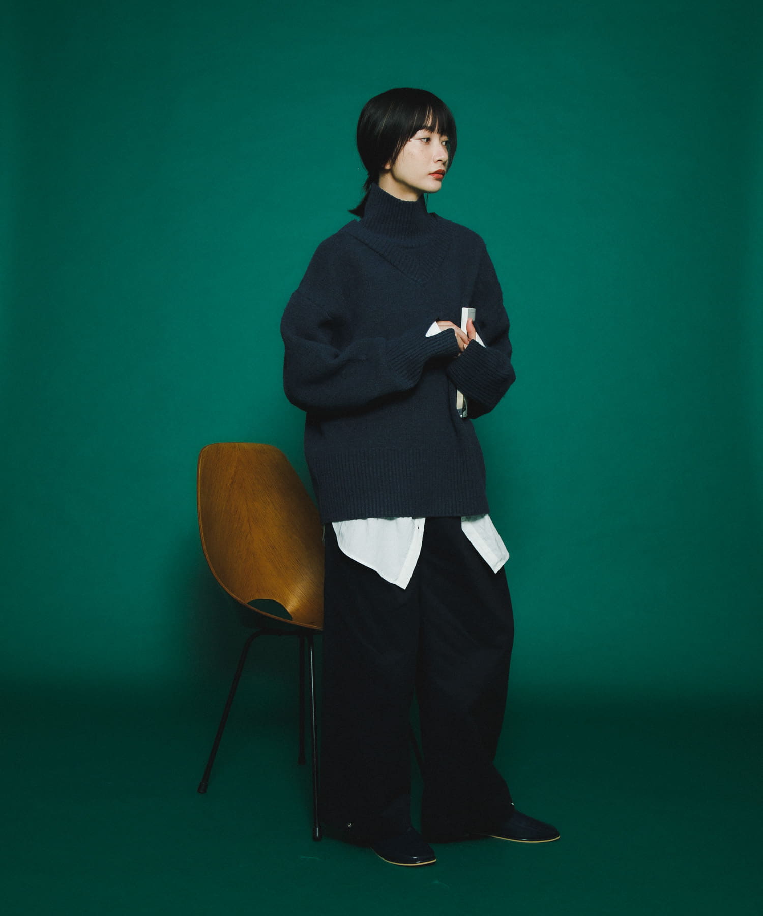 身長：159cm サイズ：one