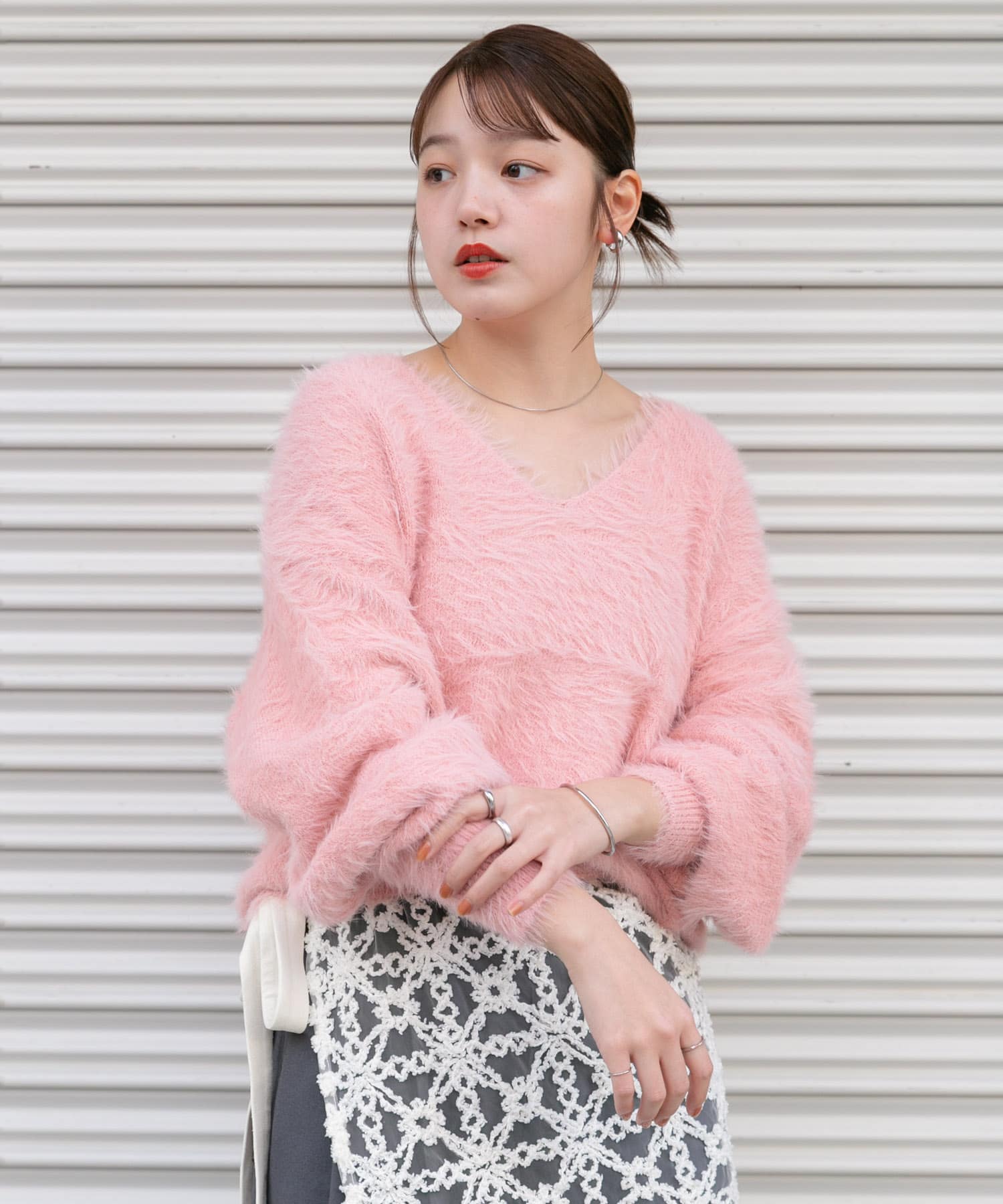 シャギーVネックニット(one PINK): トップス｜URBAN RESEARCH公式