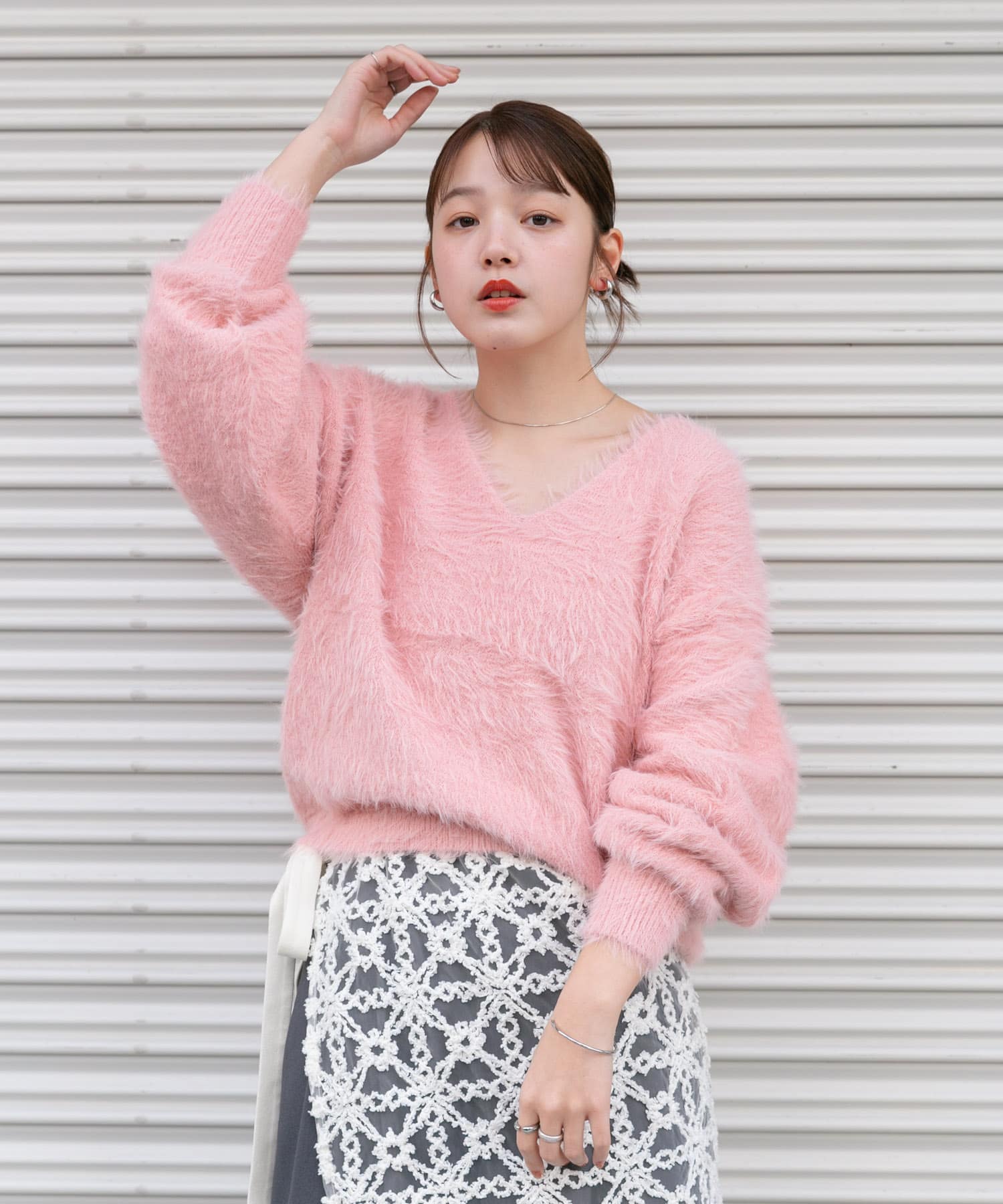 シャギーVネックニット(one PINK): トップス｜URBAN RESEARCH公式