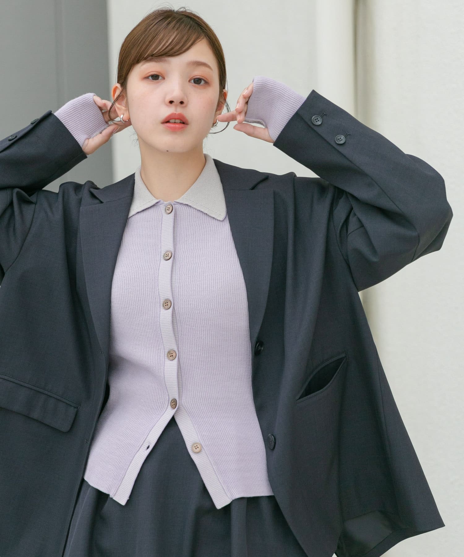身長：160cm サイズ：one