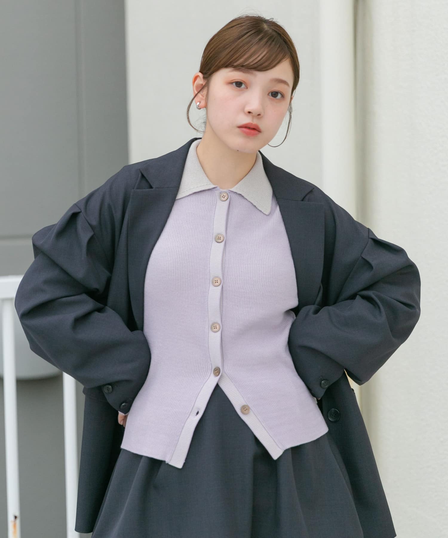 身長：160cm サイズ：one