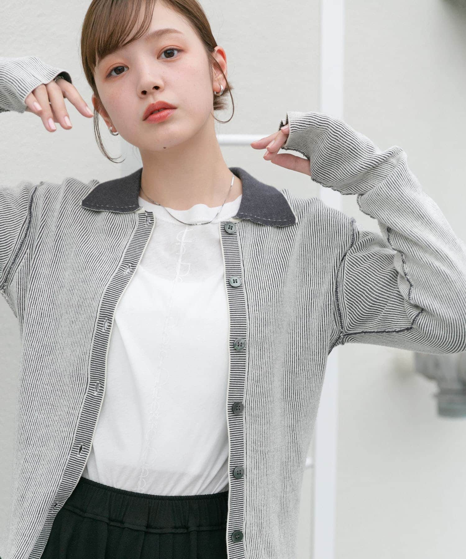身長：160cm サイズ：one