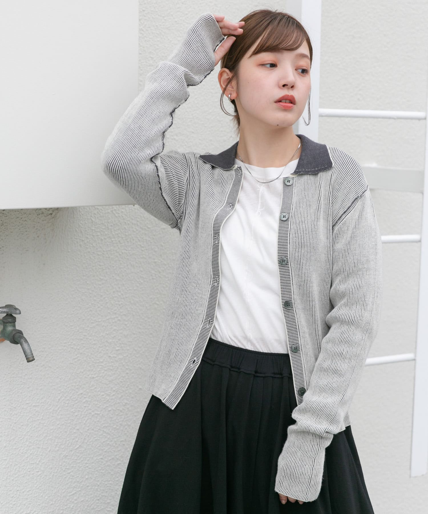 身長：160cm サイズ：one