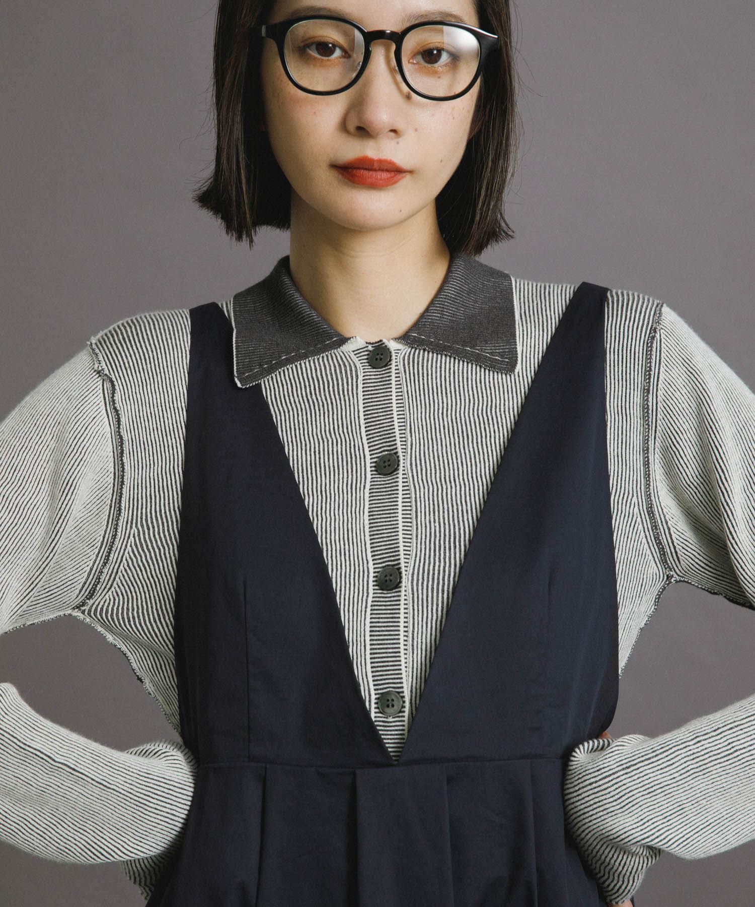 身長：159cm サイズ：one