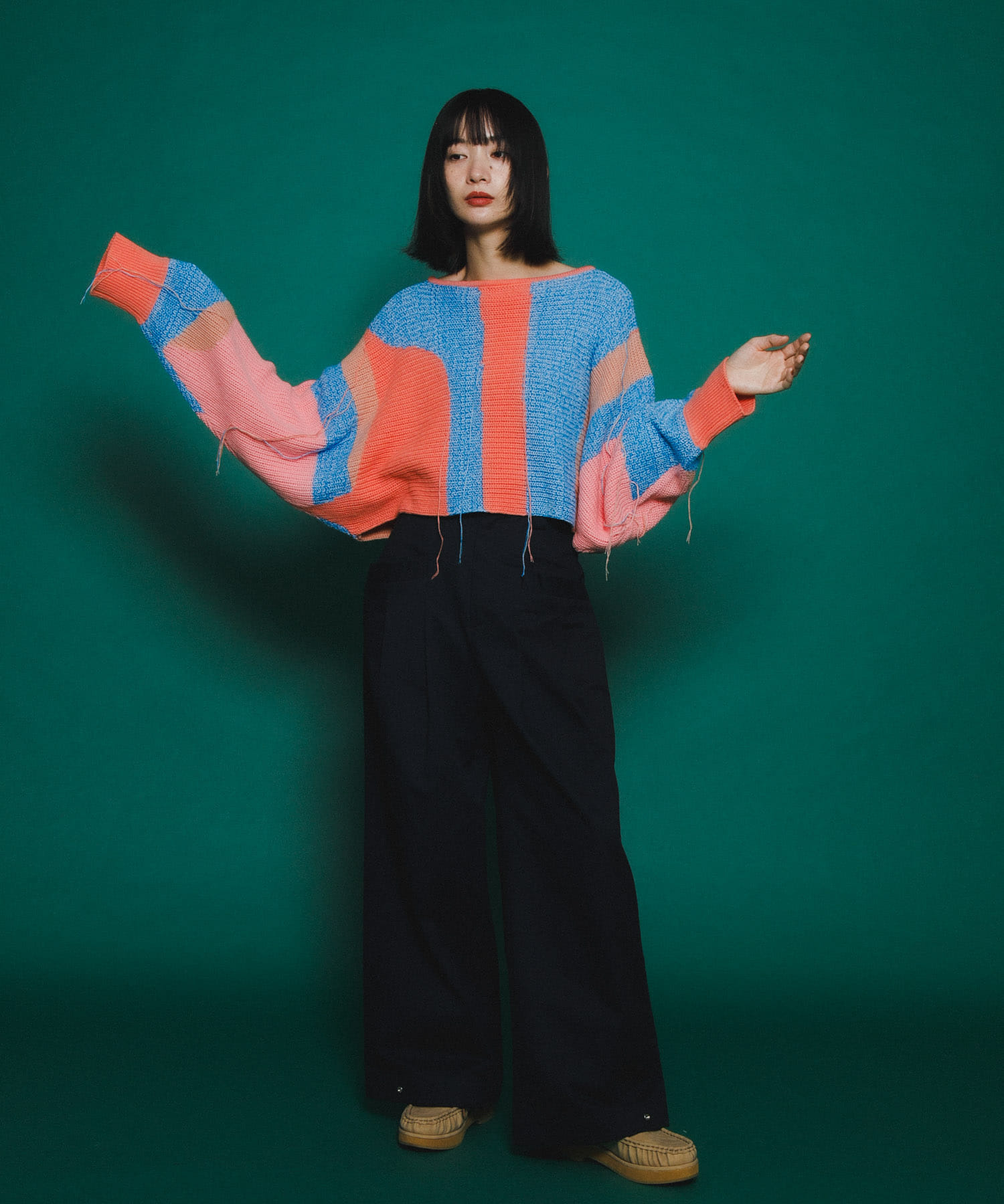 身長：159cm サイズ：one