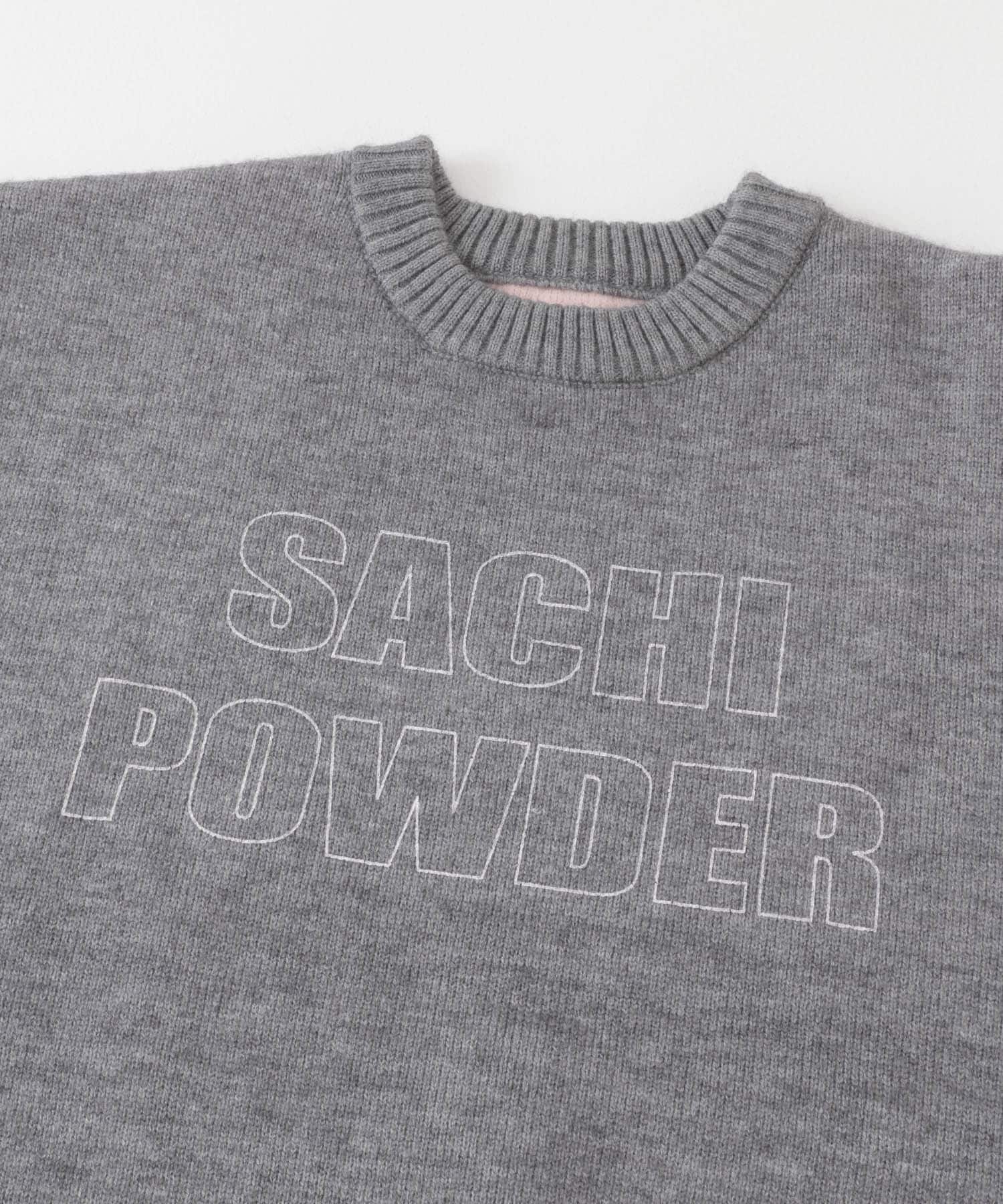 SACHIPOWDERリバーシブルニット GRAY×PINK one