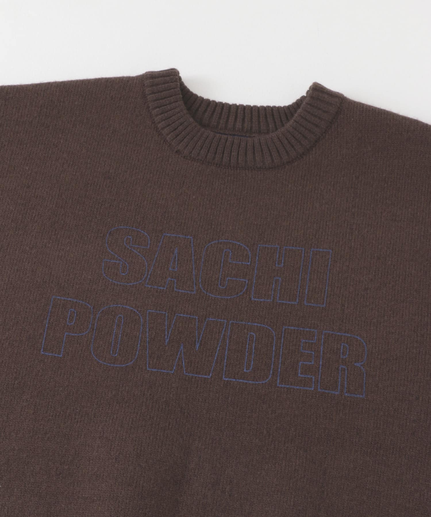 SACHIPOWDERリバーシブルニット BRN×BLUE one