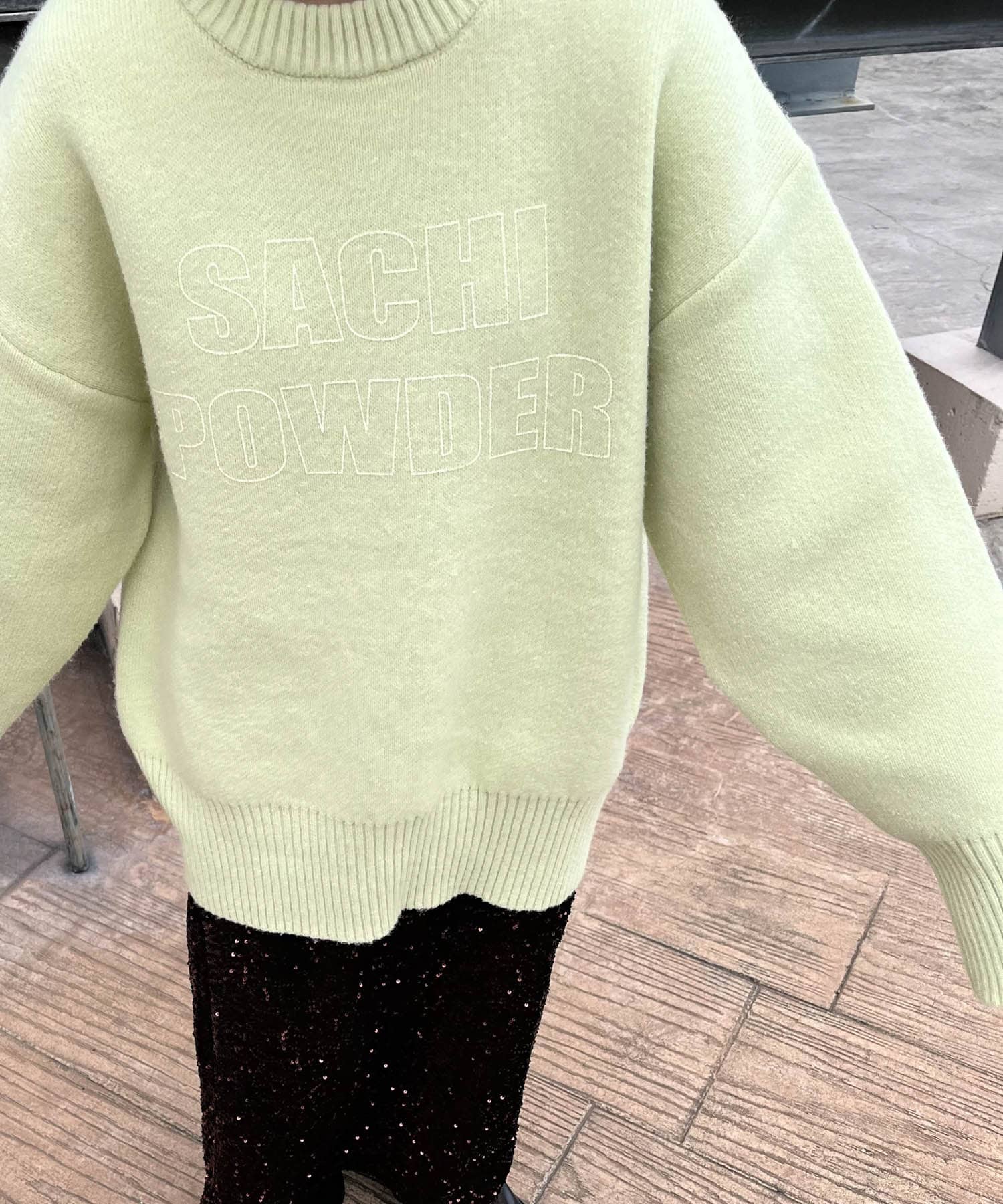 SACHIPOWDERリバーシブルニット