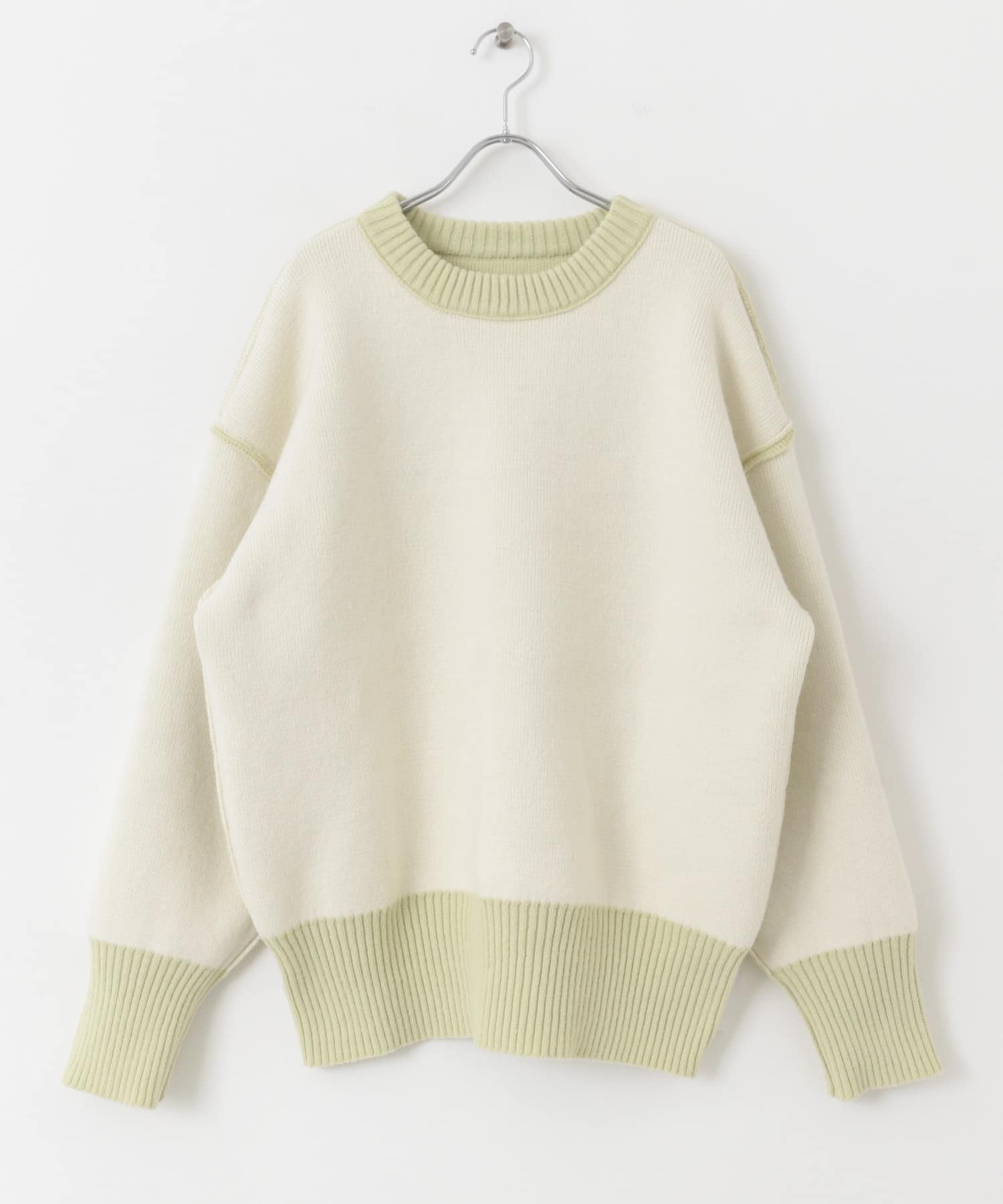 SACHIPOWDERリバーシブルニット L.GRN×CRM one