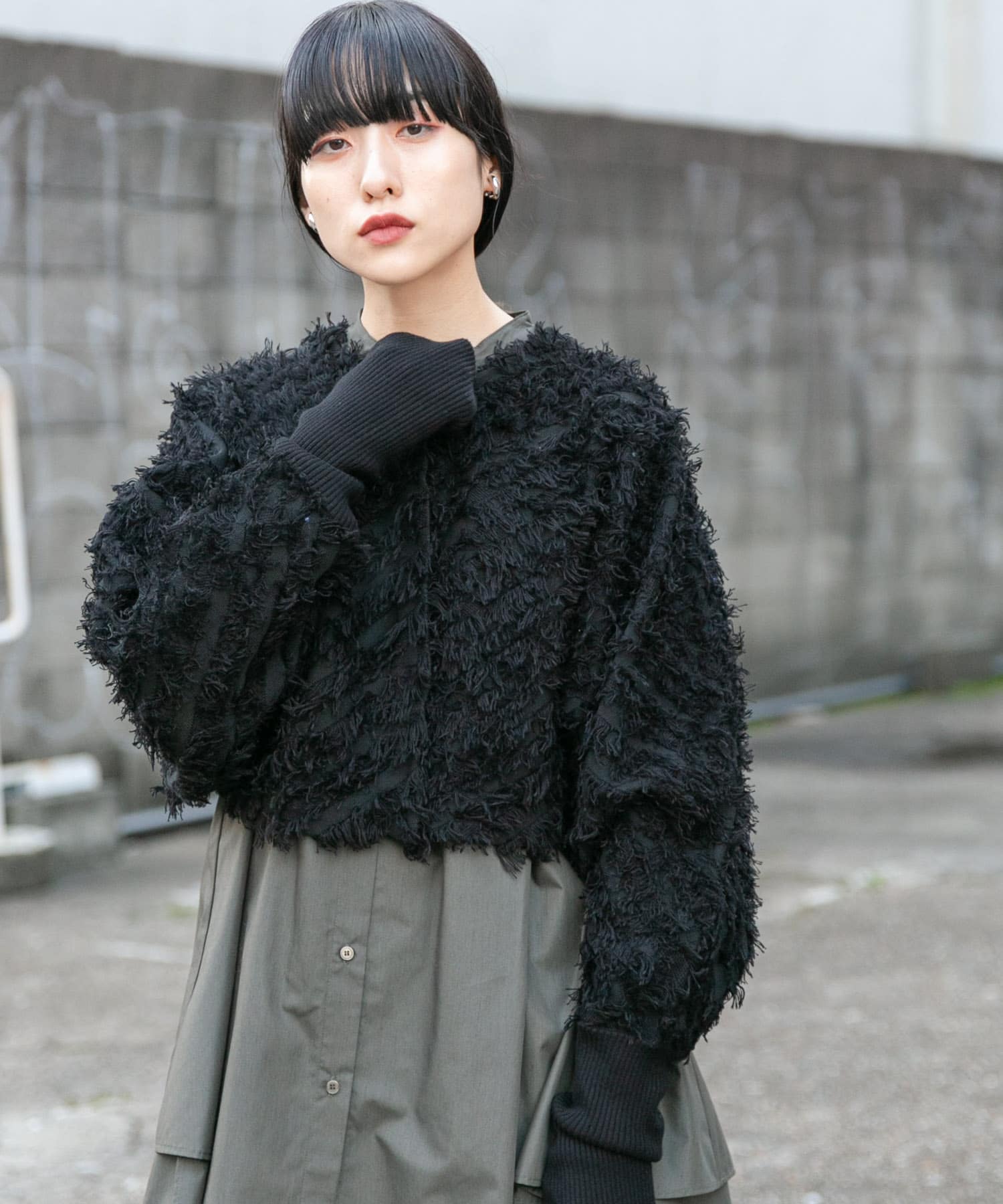 2WAYフリンジカーディガン