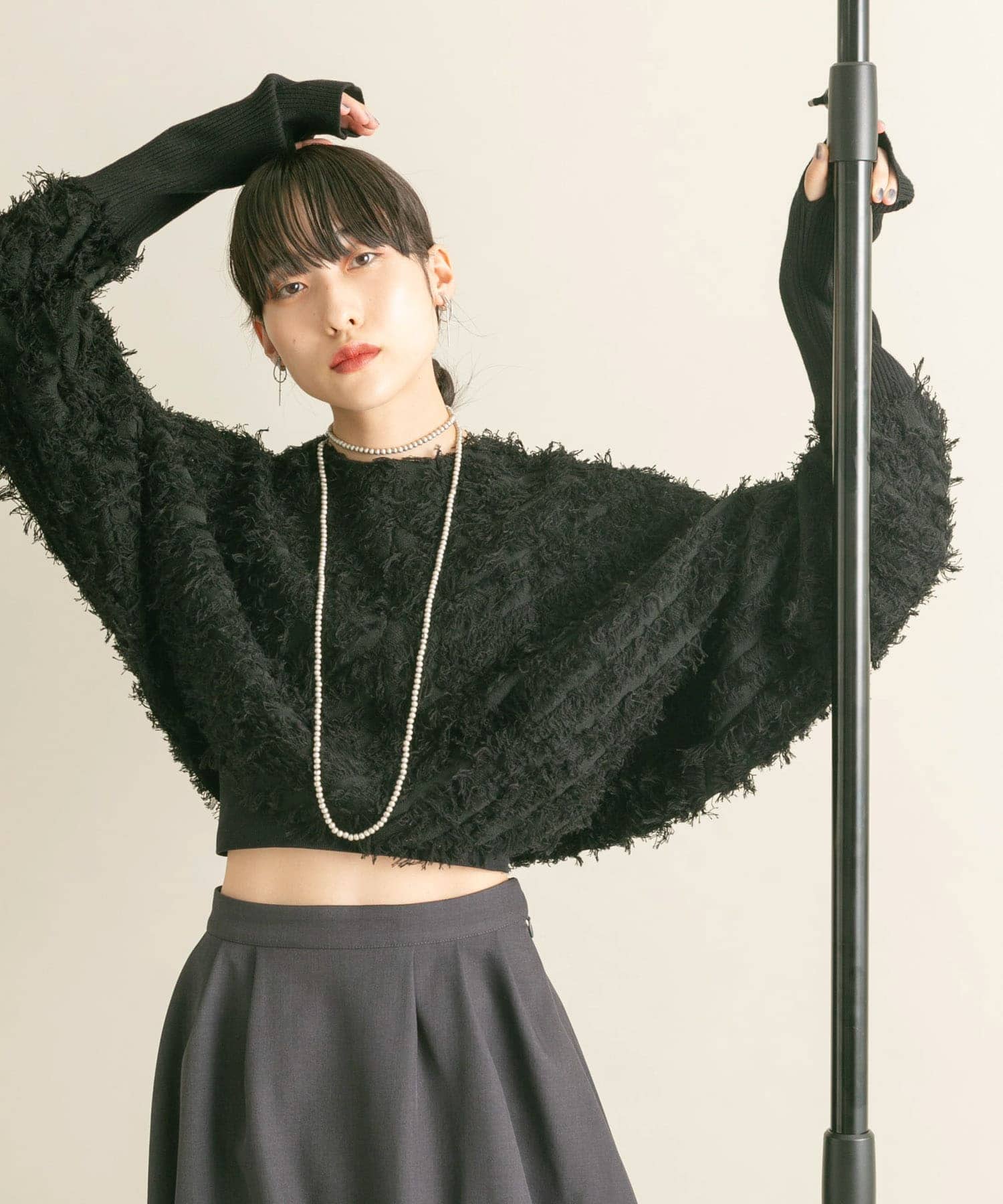身長：160cm サイズ：one