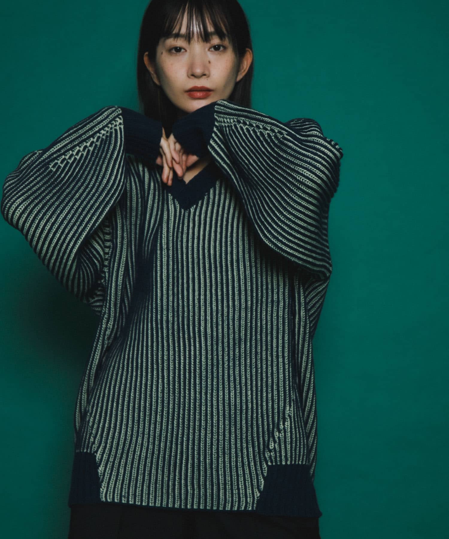 身長：159cm サイズ：one