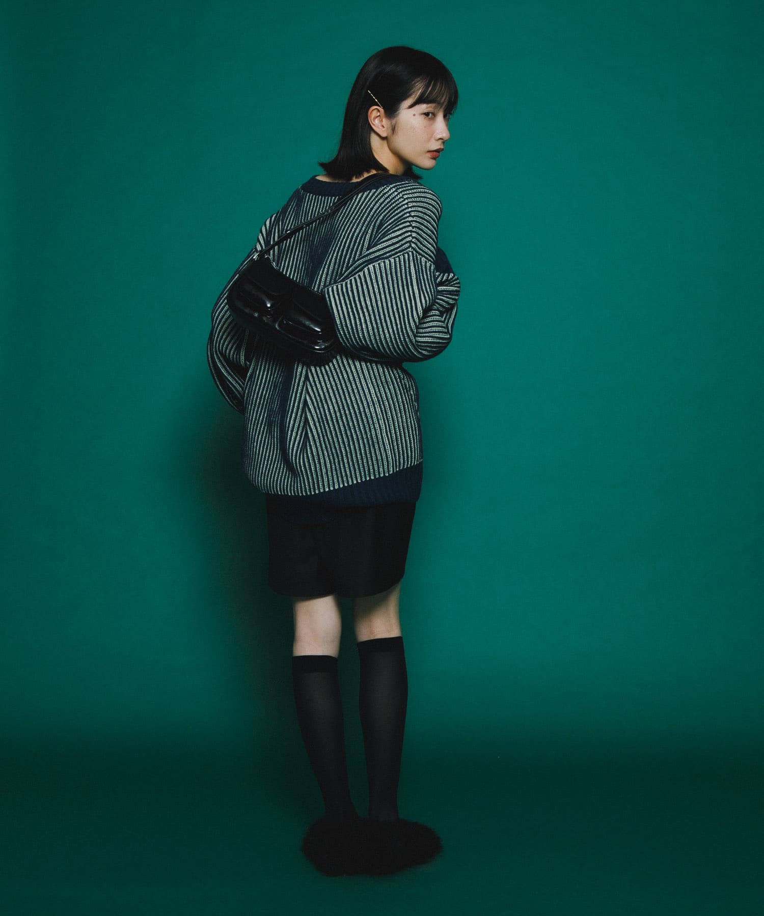 身長：159cm サイズ：one