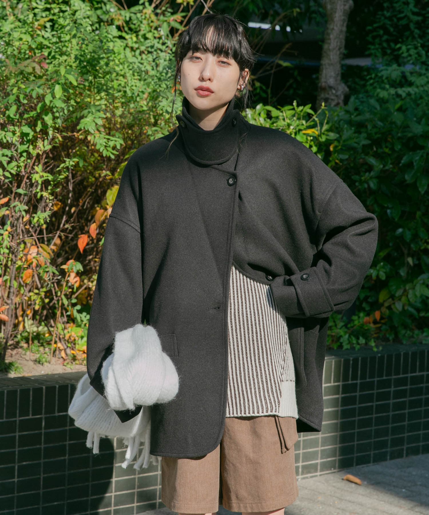 身長：160cm サイズ：one