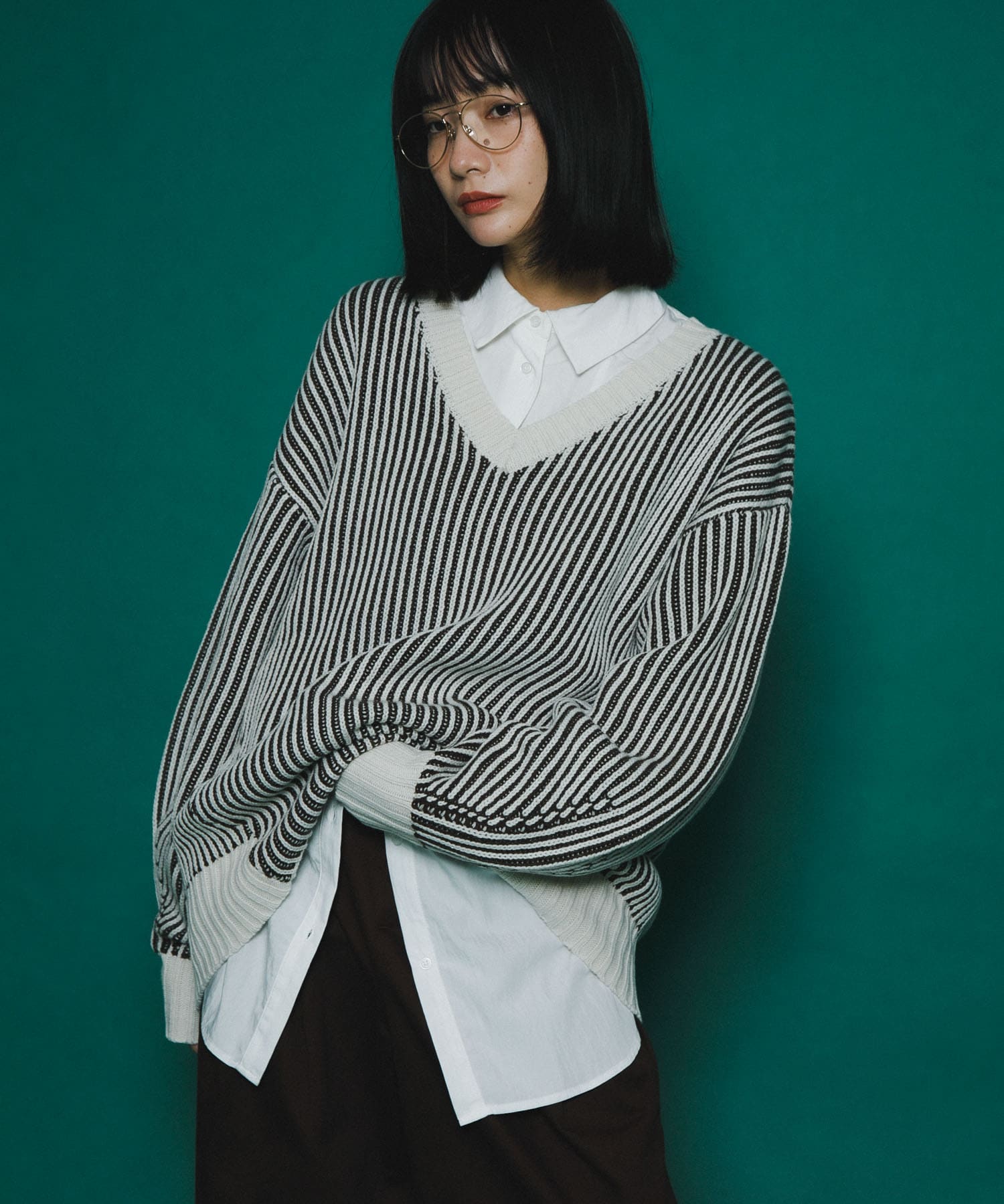 身長：159cm サイズ：one