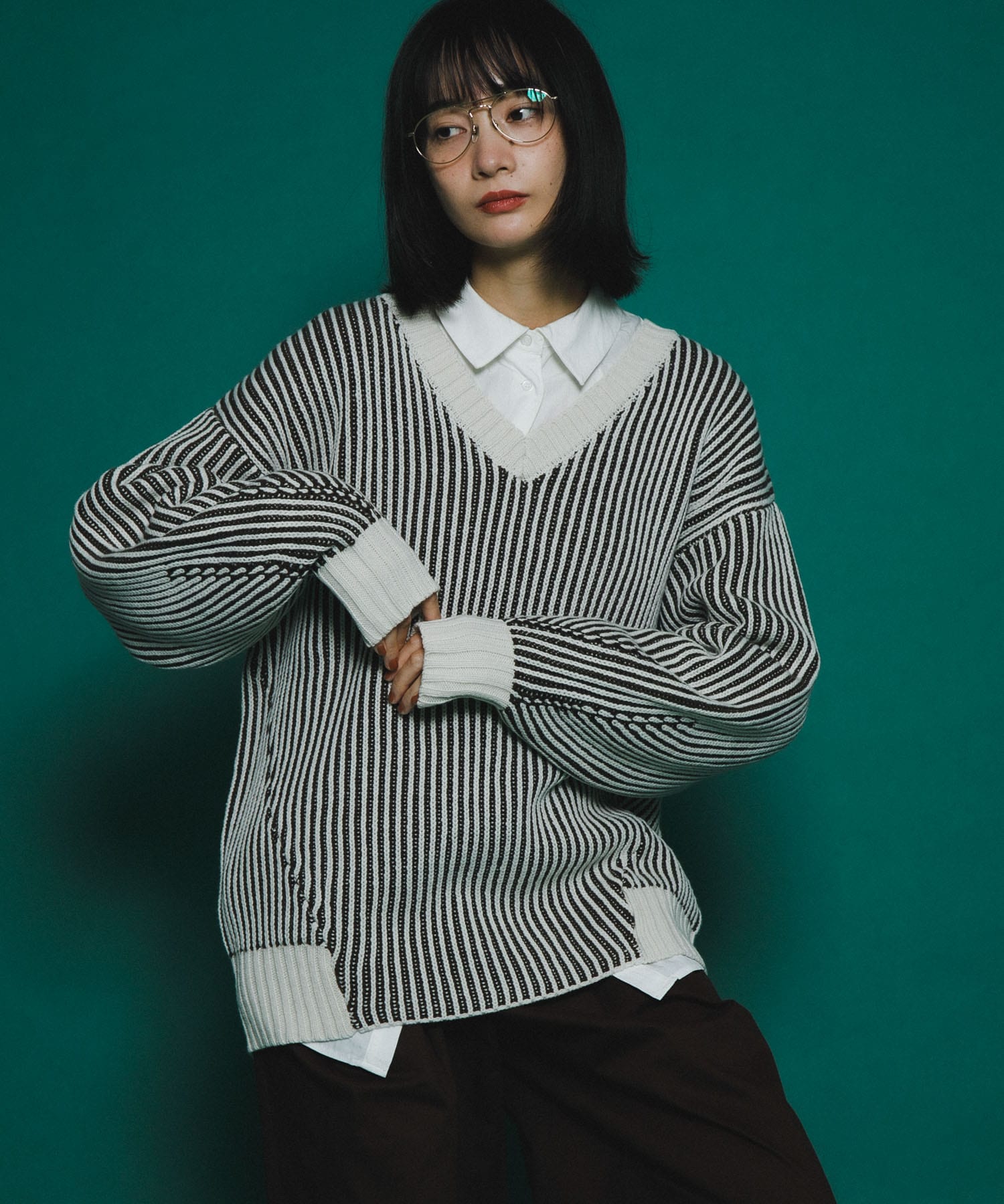 身長：159cm サイズ：one