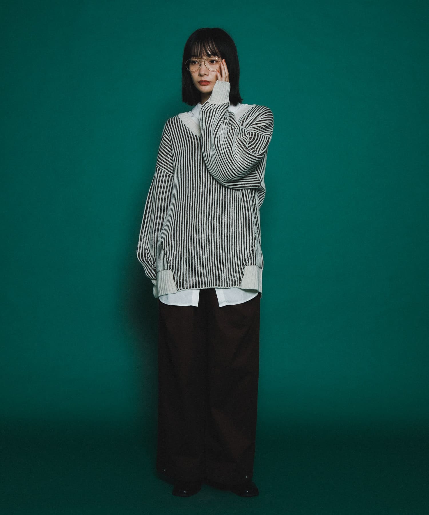身長：159cm サイズ：one