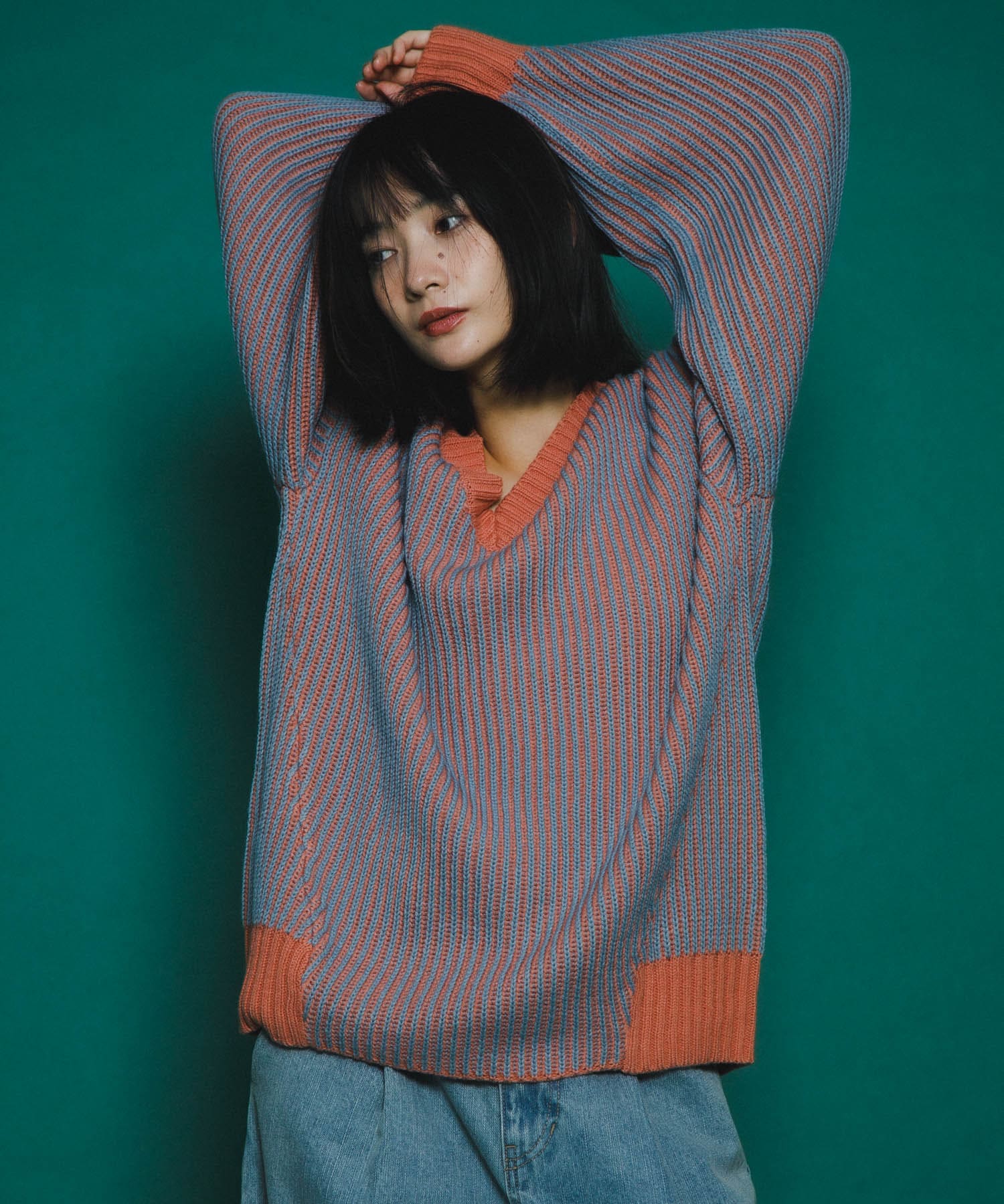 身長：159cm サイズ：one