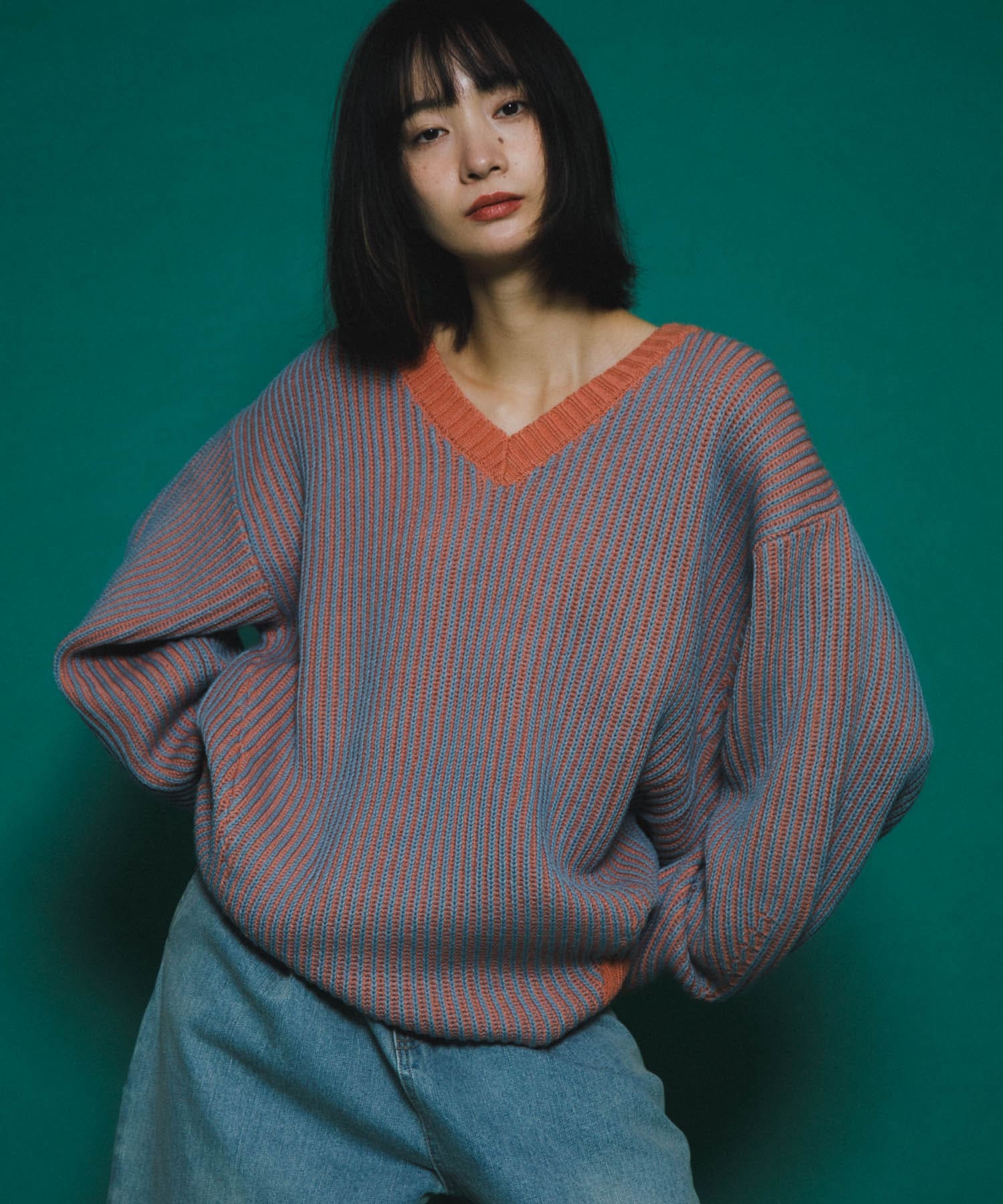 身長：159cm サイズ：one