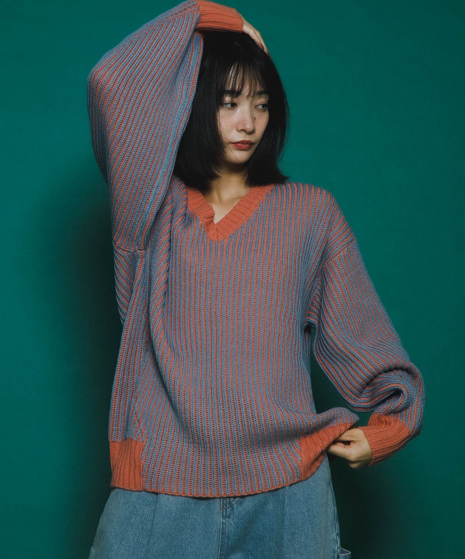 身長：159cm サイズ：one