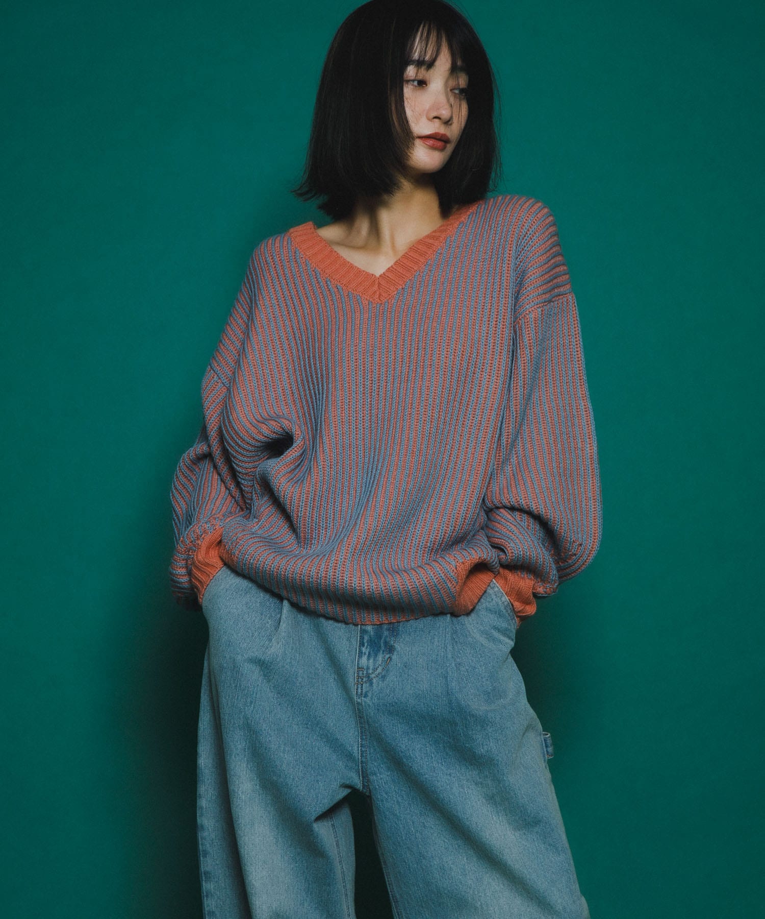 身長：159cm サイズ：one