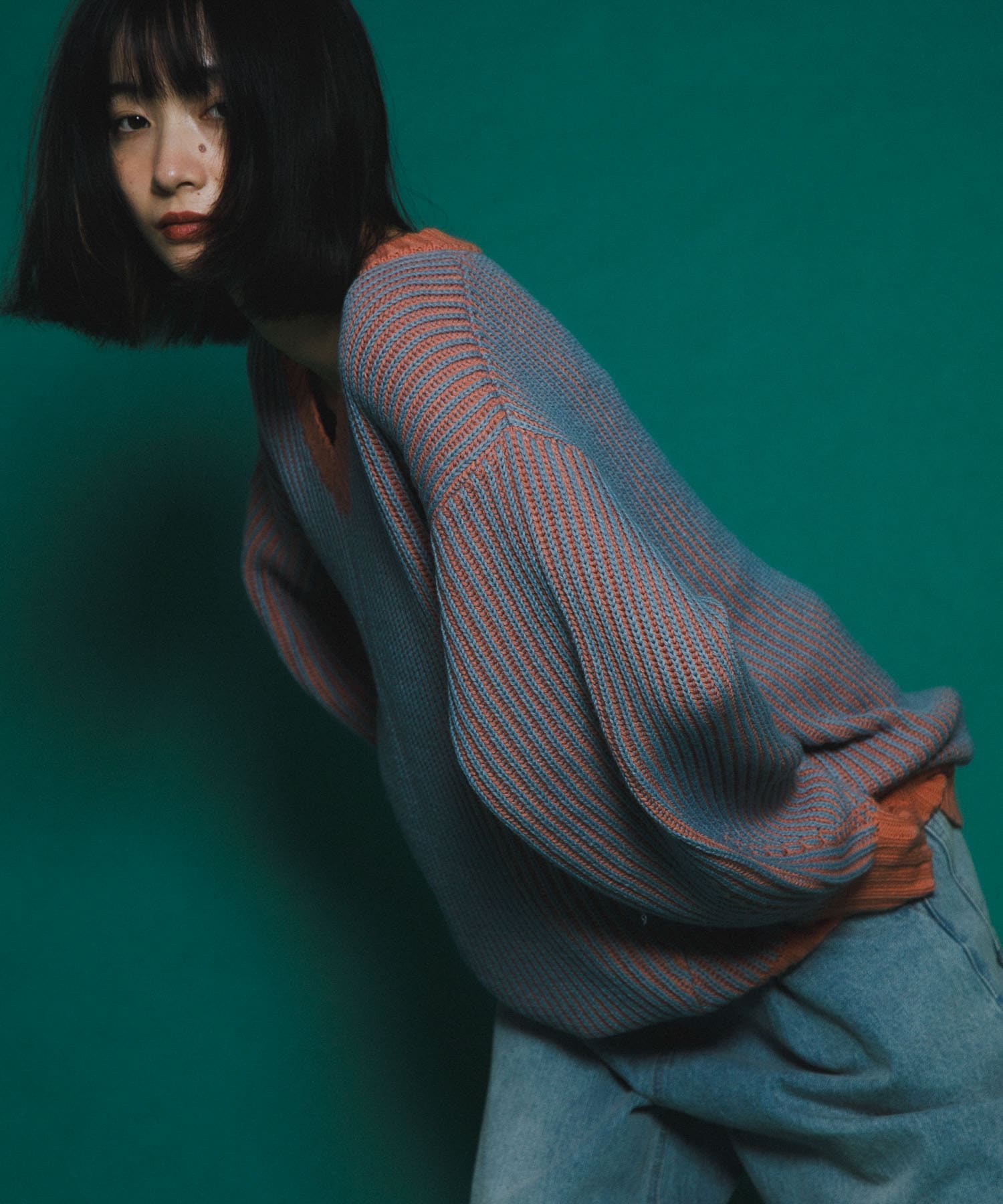 身長：159cm サイズ：one