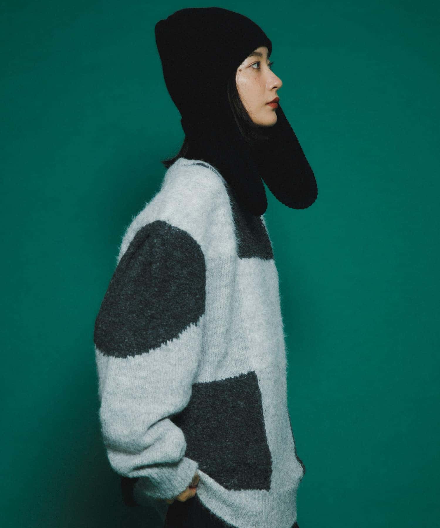 身長：159cm サイズ：one